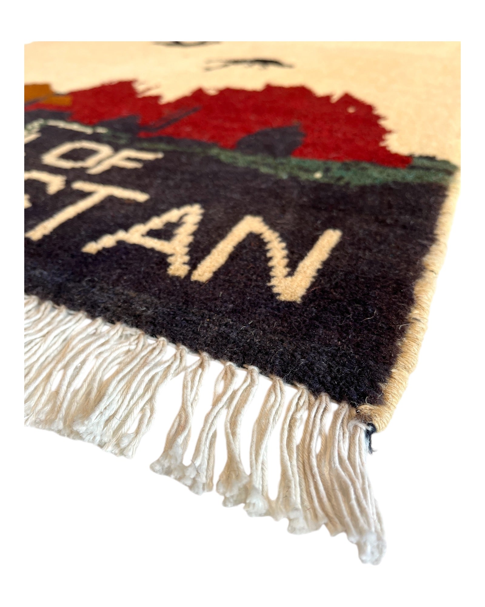 83cm x 62cm Cream War Rug