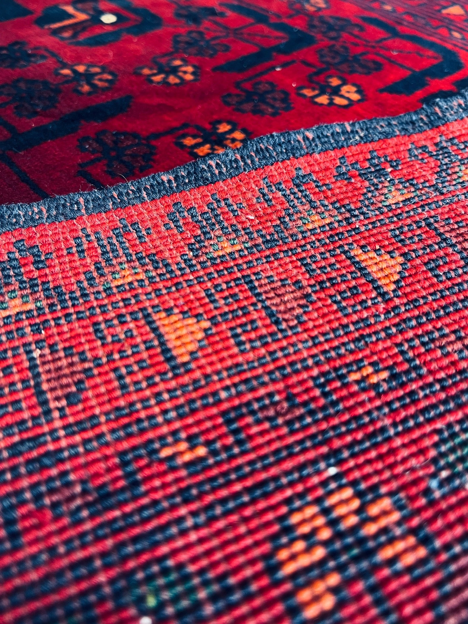 285cm x 82cm Vintage Andkhoy Runner