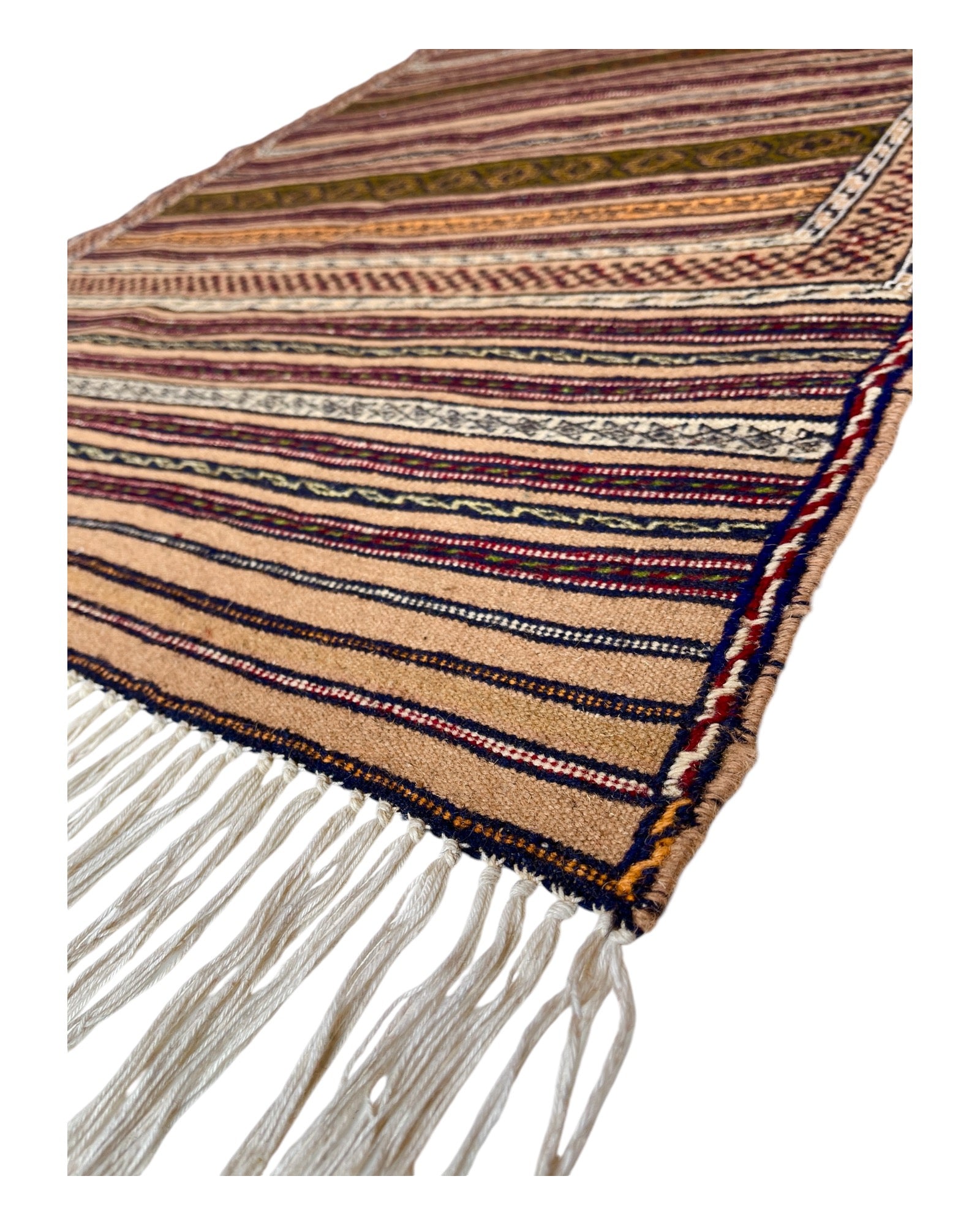 300cm x 77cm Vintage Maliki Kilim Runner