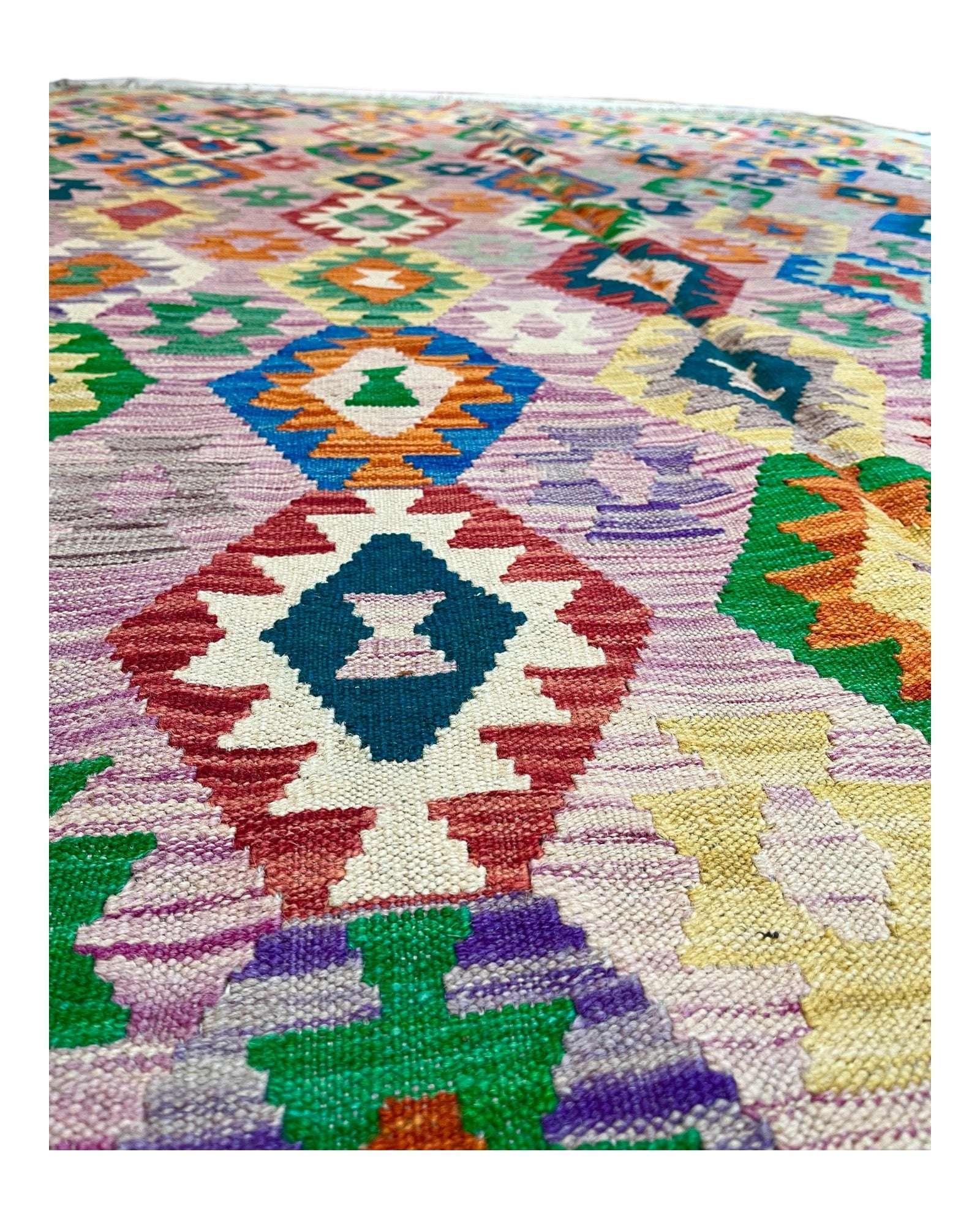 295cm x 203cm Colourful Maymana Kilim