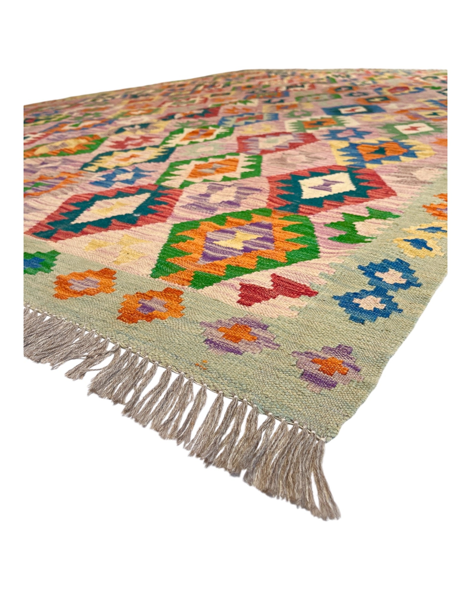295cm x 203cm Colourful Maymana Kilim
