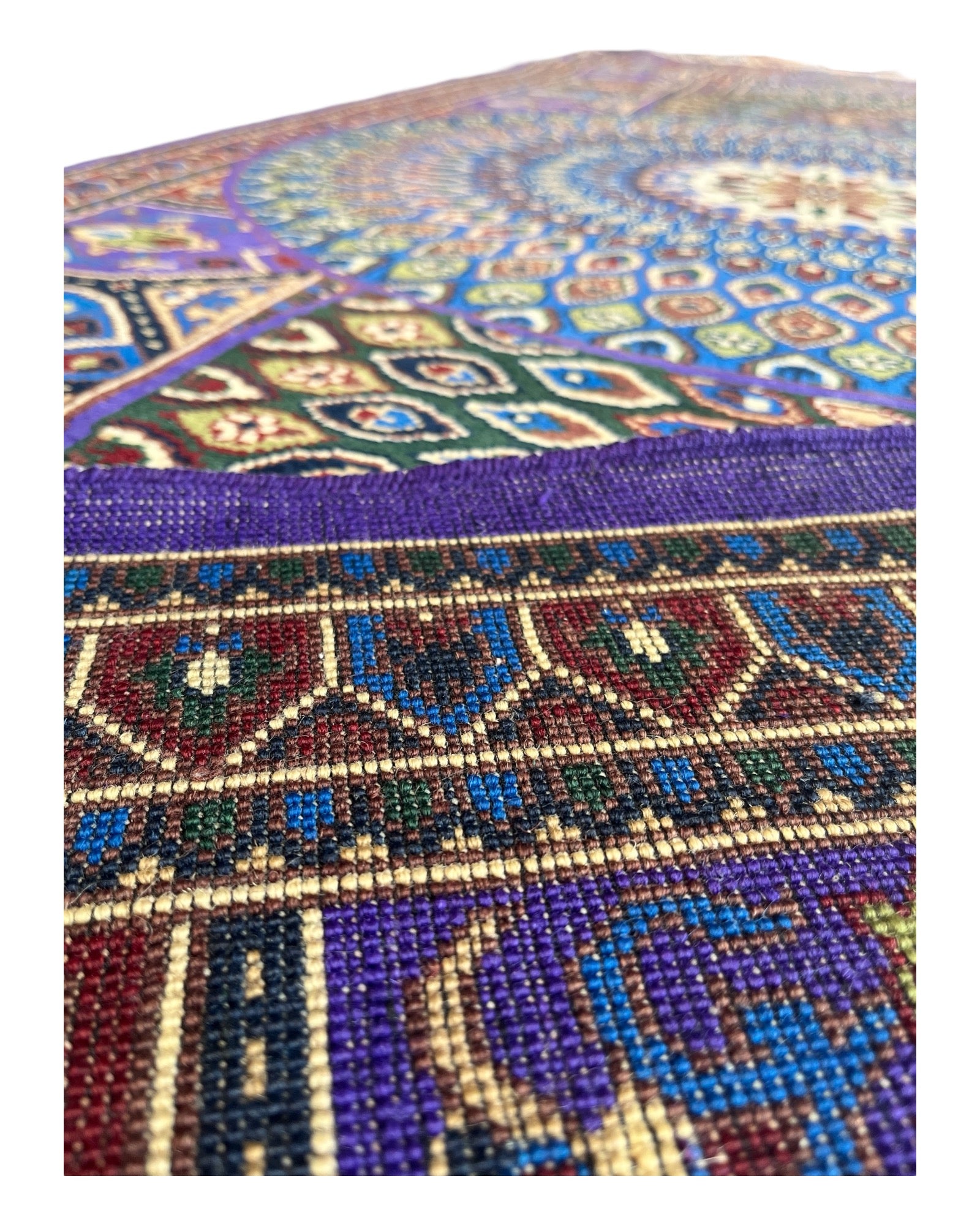 298cm x 202cm Purple Peacock Rug