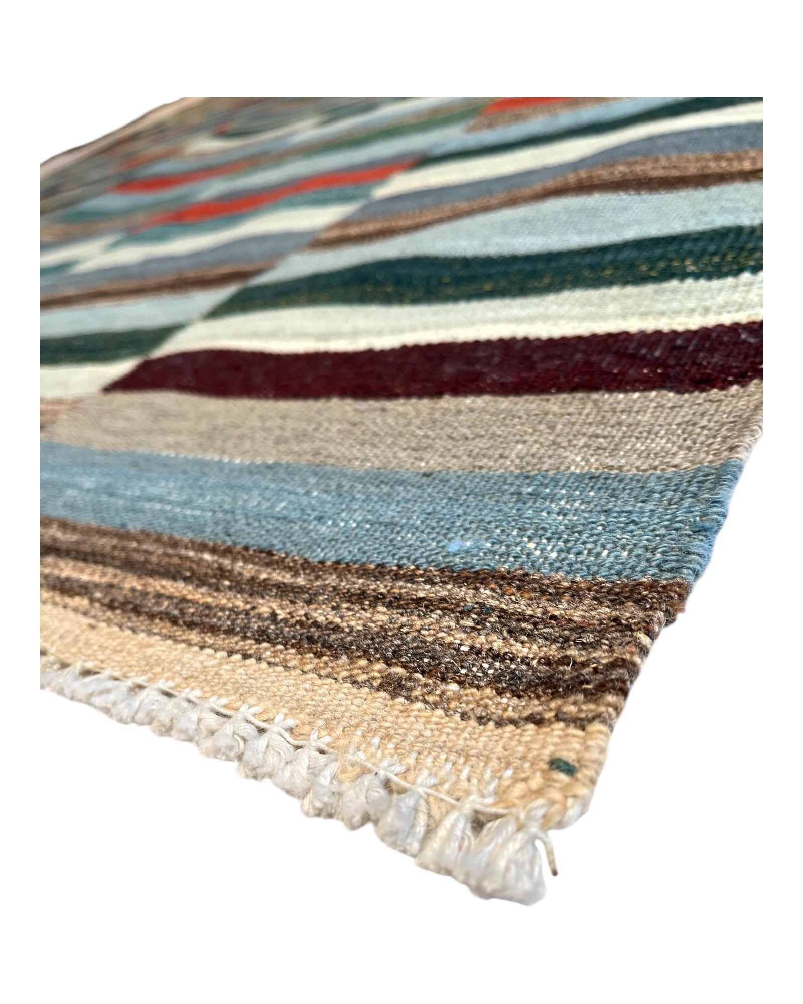 243cm x 165cm Multi-coloured Kilim