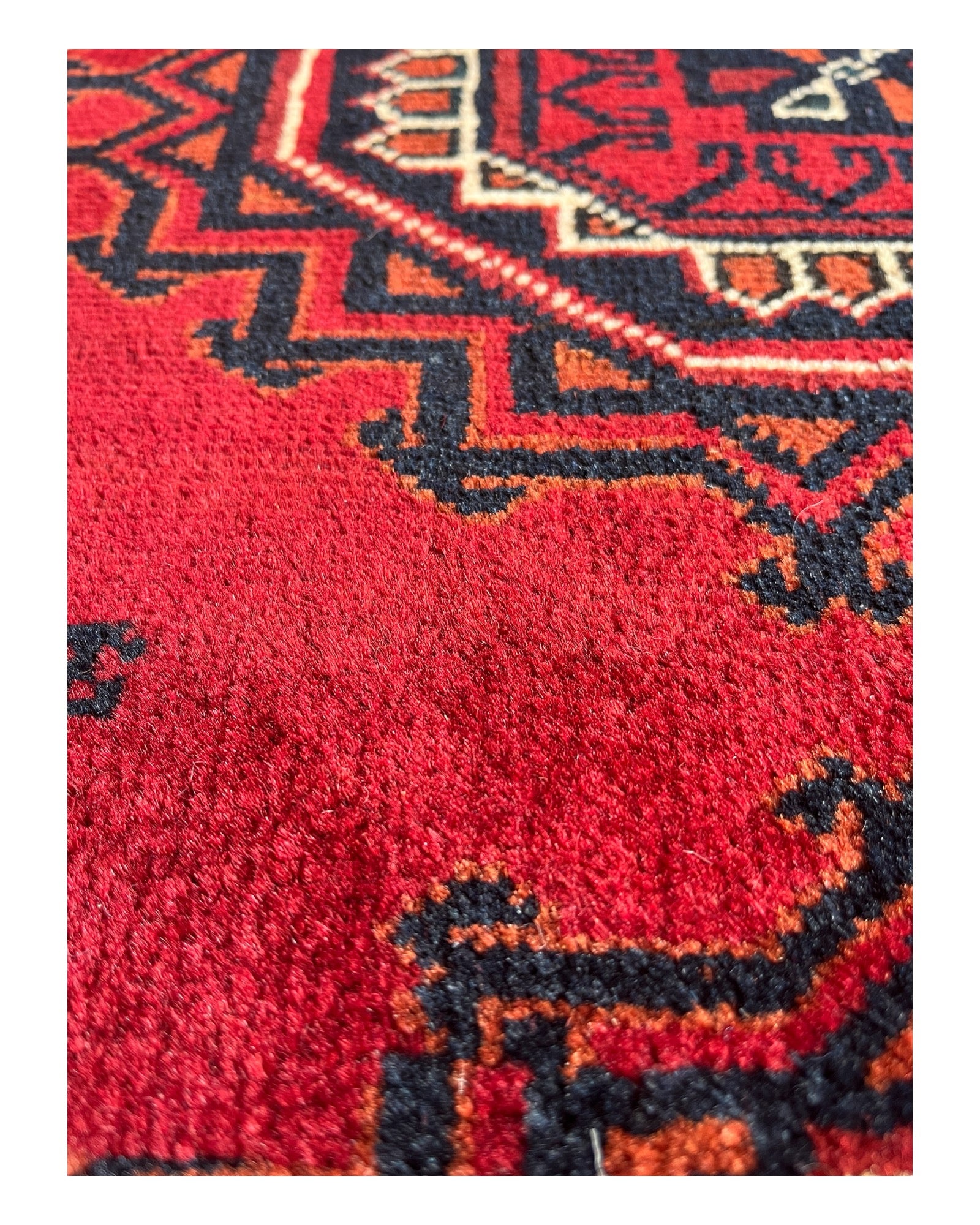 300cm x 200cm Red & Black Patnas Gul Rug