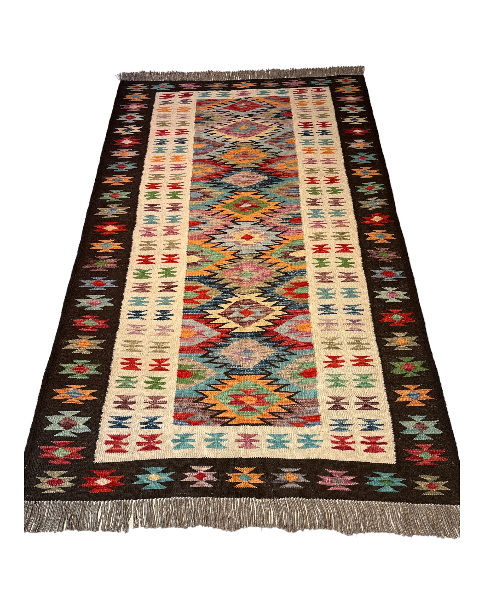 196cm x 121cm Maymana Kilim