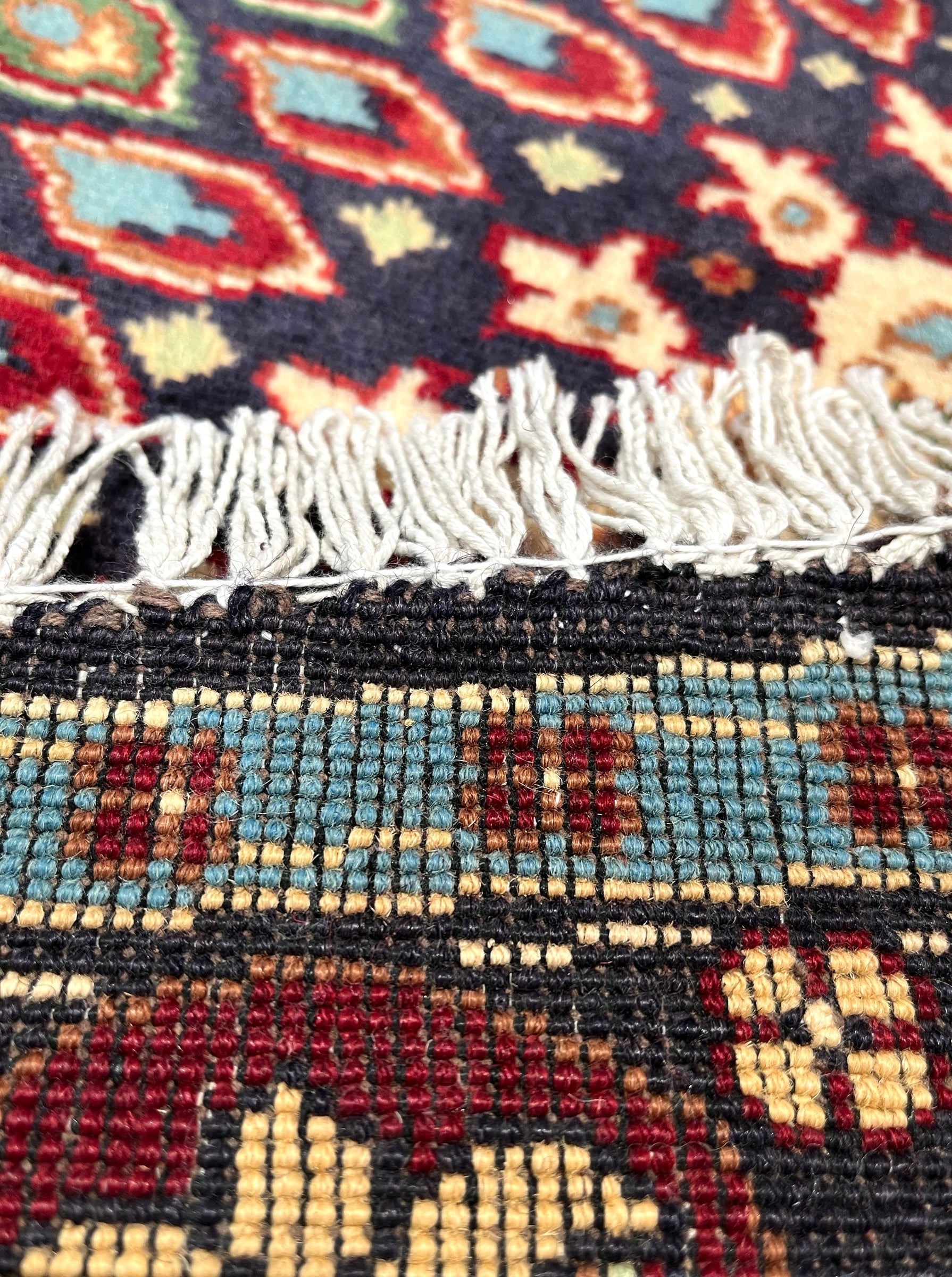 150cm Burgundy Round Peacock Rug