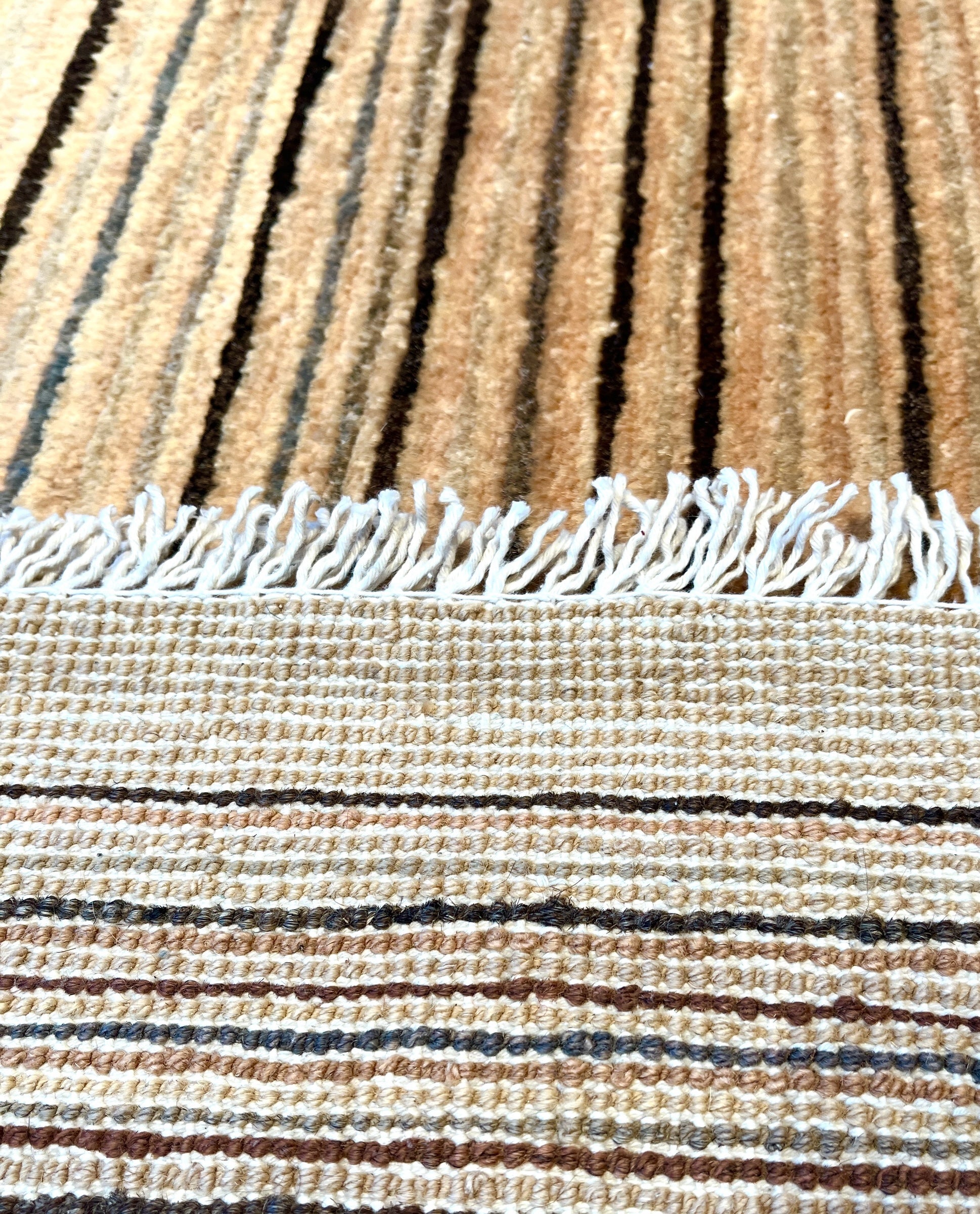 180cm x 120cm Golden Sand & Grey Gabeh Rug
