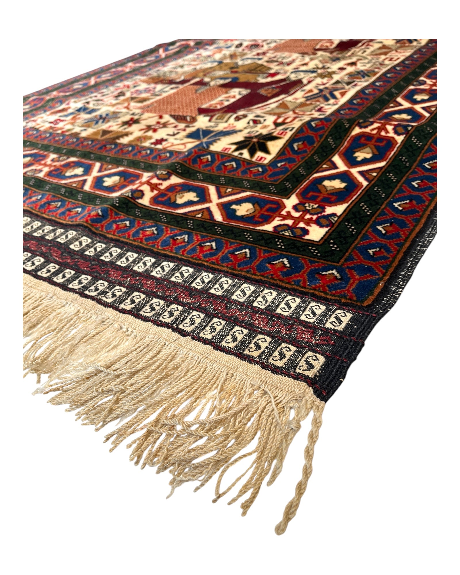 200cm x 105cm Vintage Herat Afghan Rug