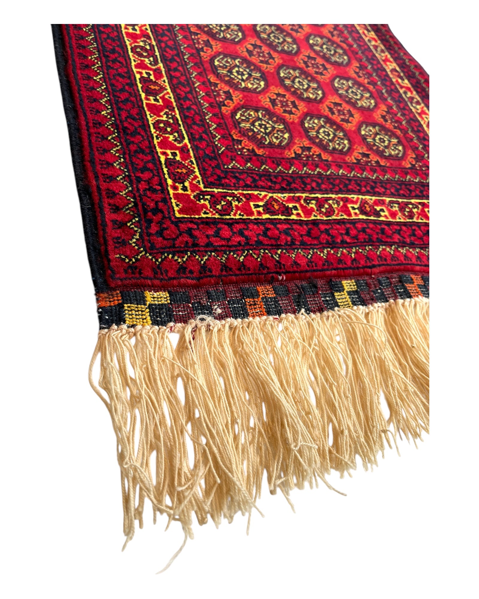 69cm x 42cm Red & Gold Afghan Doormat