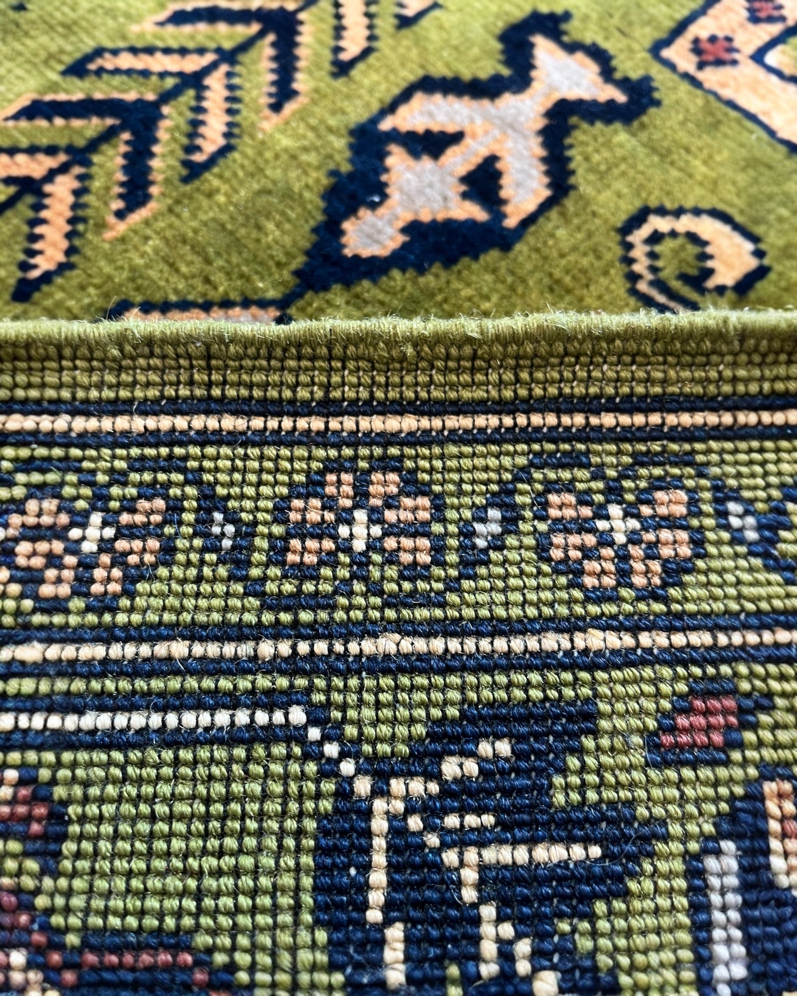 150cm x 104cm Green & Gold Yousef Bay Rug