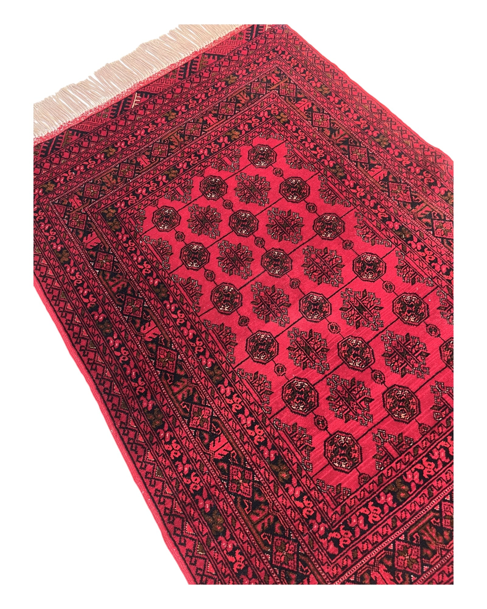 117cm x 75cm Red Khuwaja Roshnai Rug