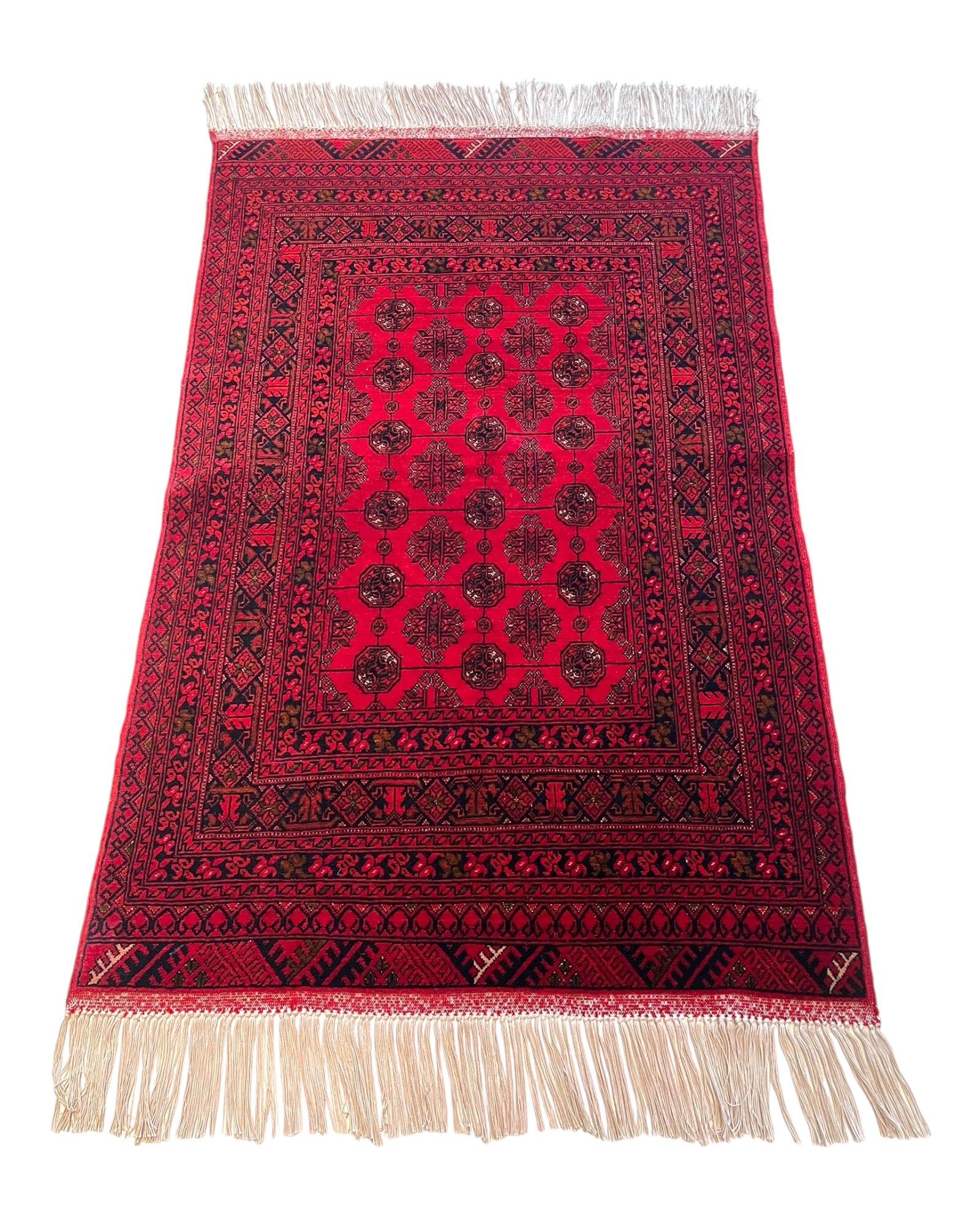 117cm x 75cm Red Khuwaja Roshnai Rug