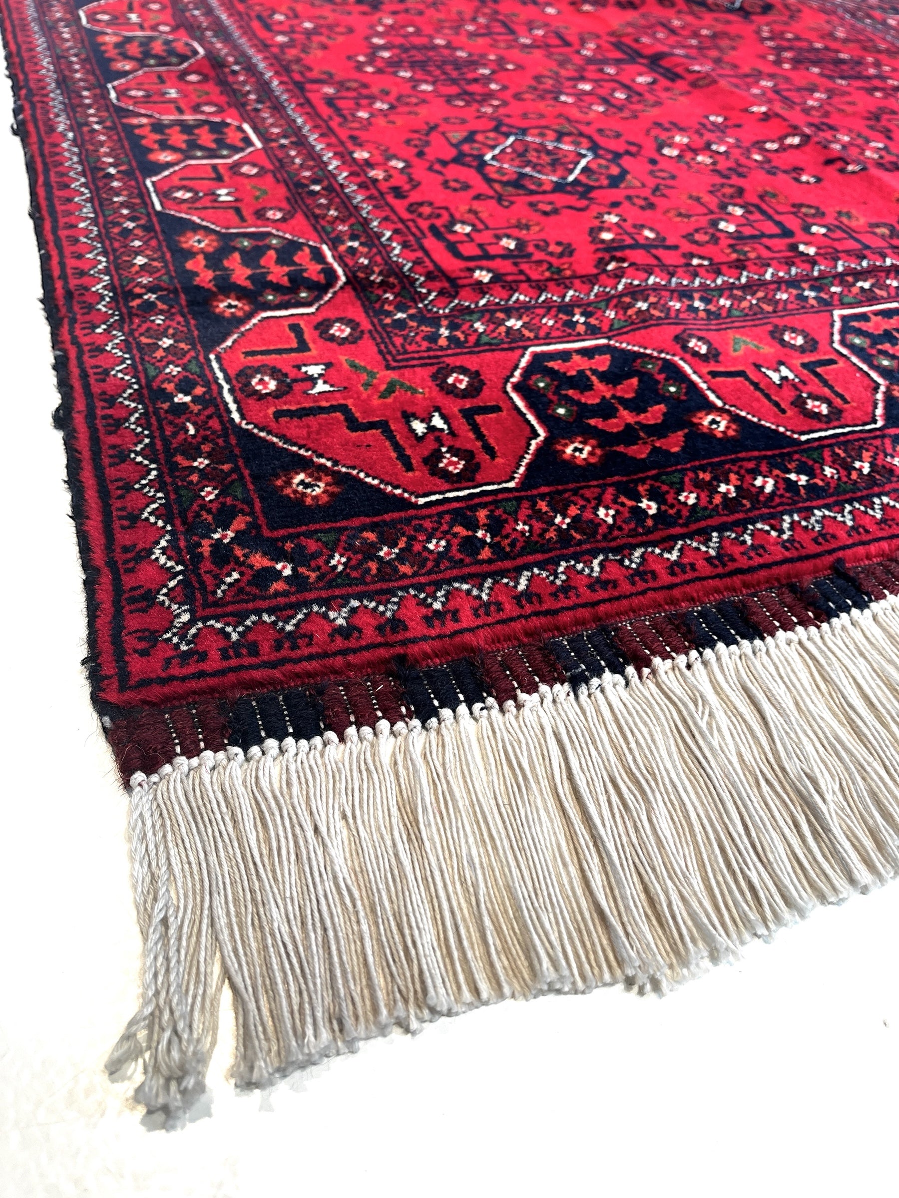 150cm x 102cm Red Khargone Afghan Rug