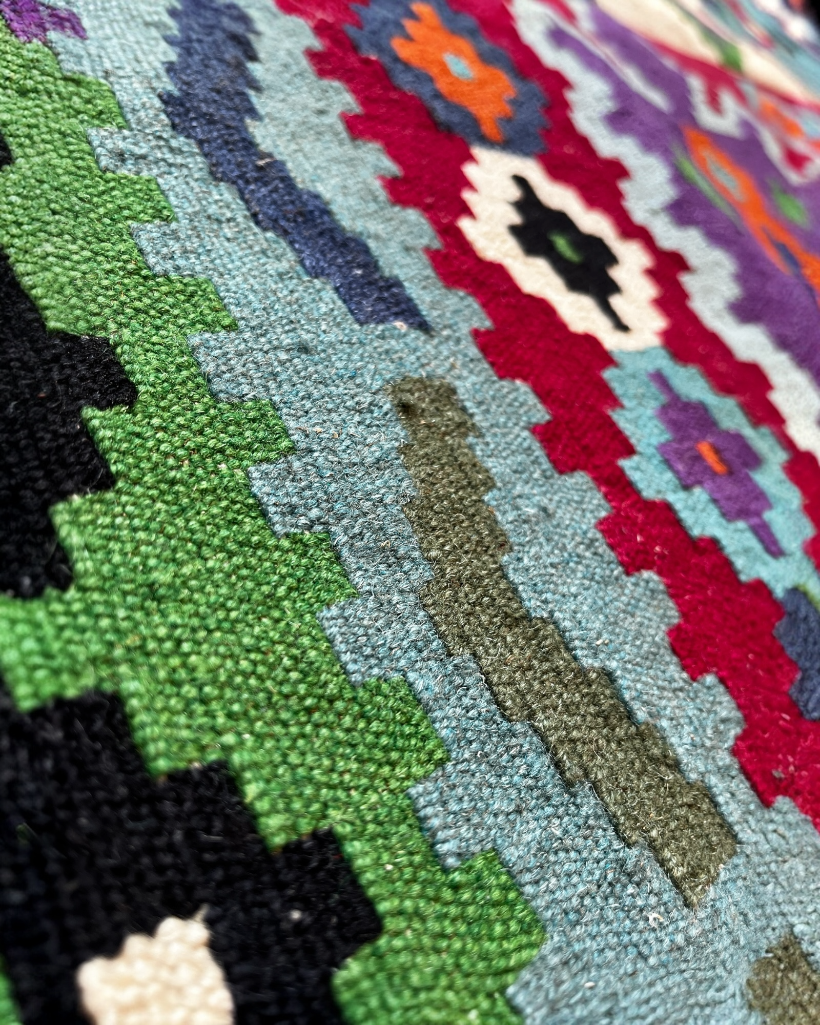 318cm x 196cm Colourful Maymana Kilim