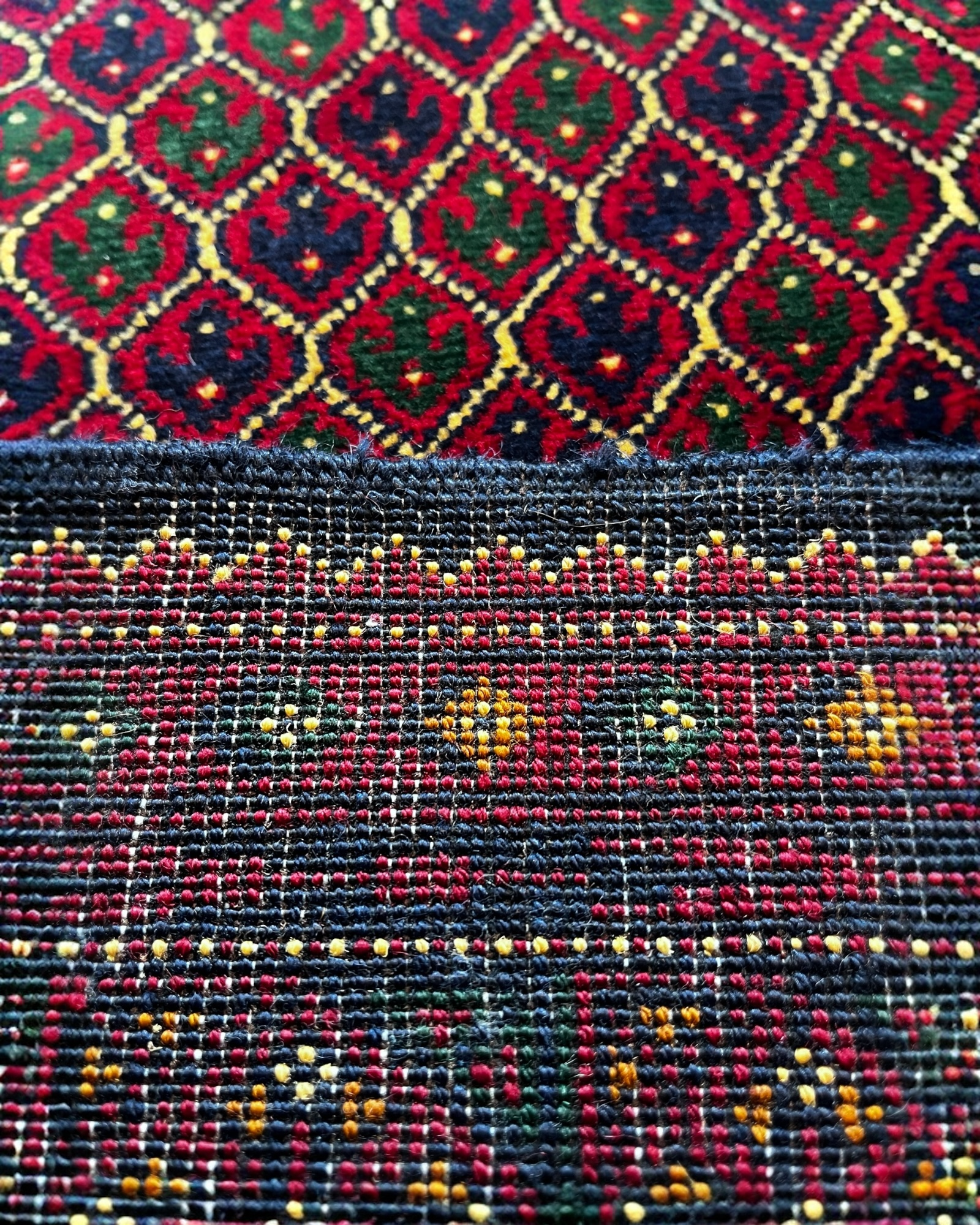 390cm x 88cm Red Afghan Runner