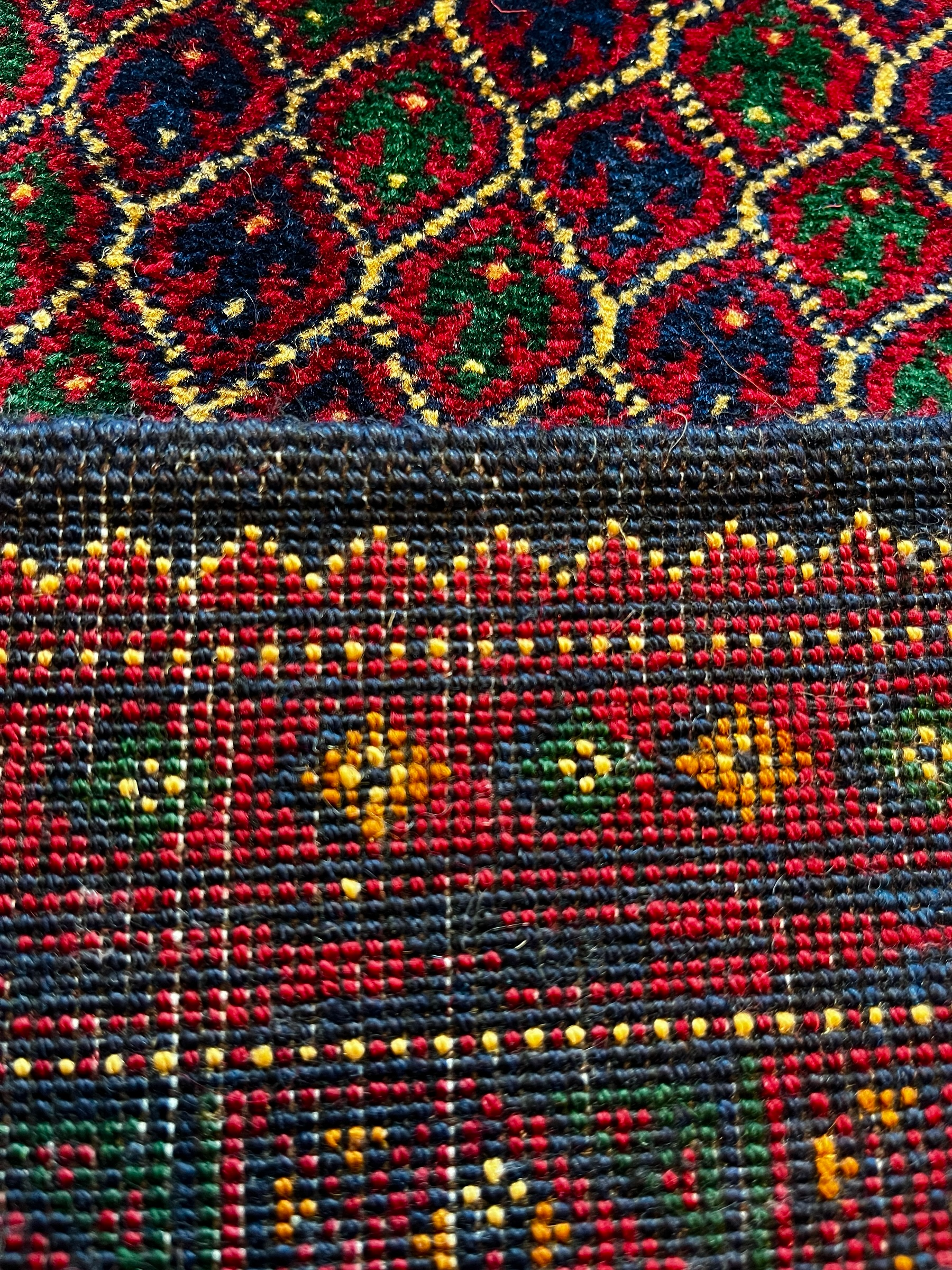 386cm x 88cm Red Afghan Runner
