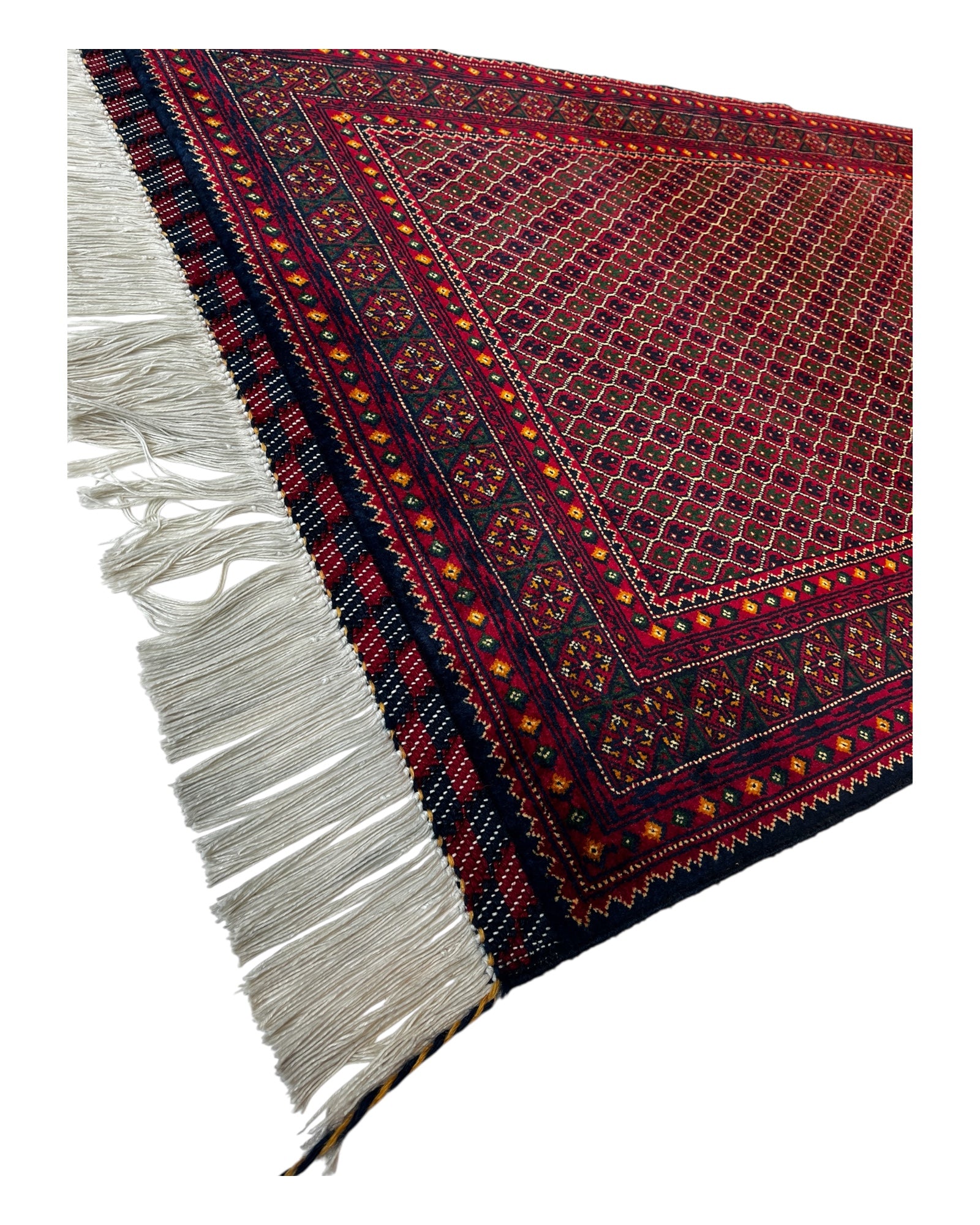386cm x 88cm Red Afghan Runner
