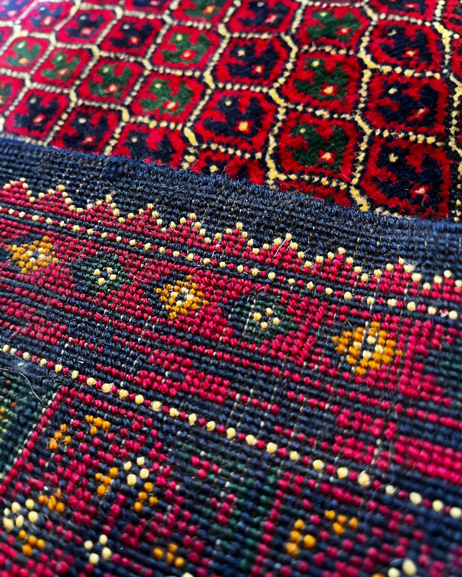 285cm x 88cm Red Afghan Runner