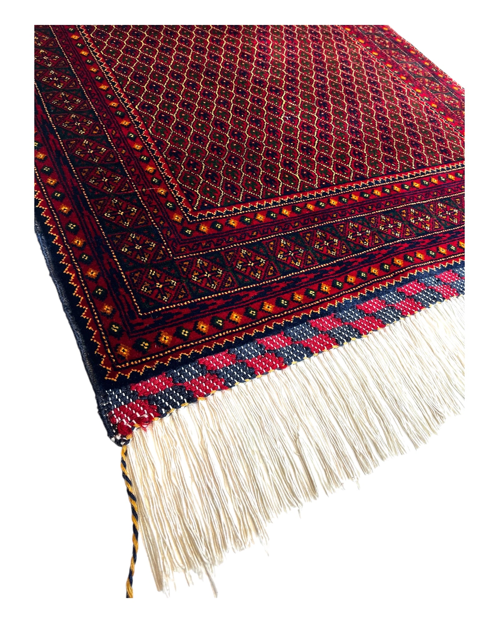 285cm x 88cm Red Afghan Runner