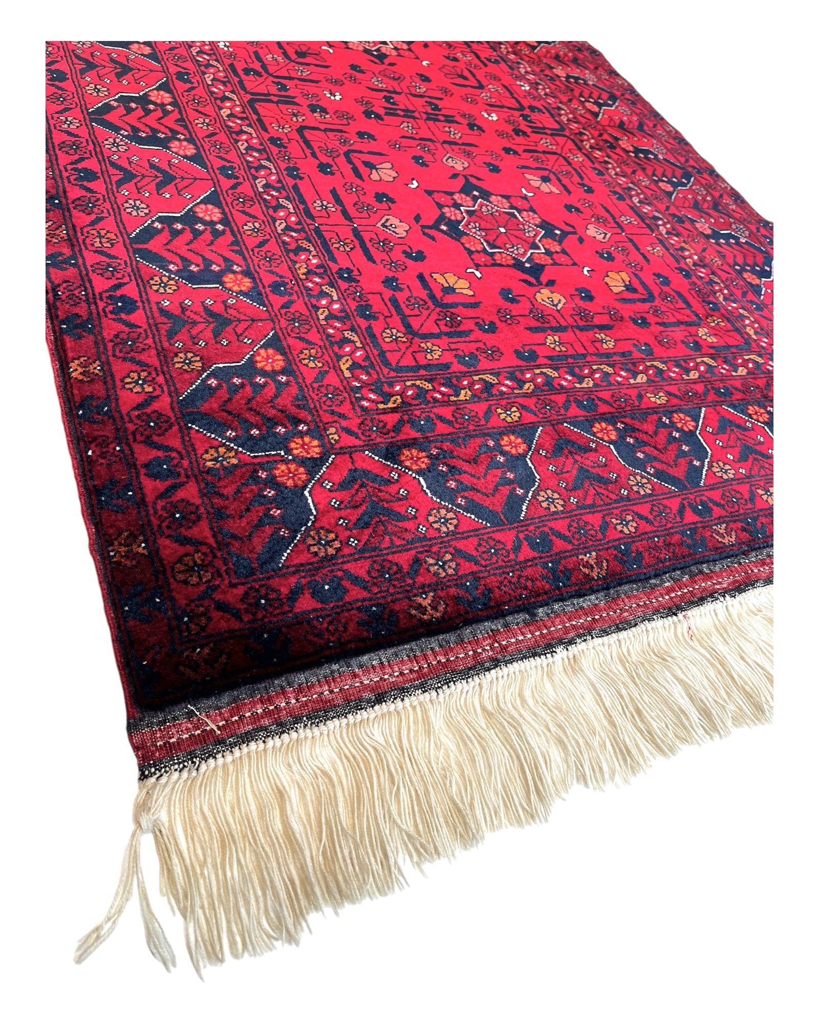 190cm x 83cm Red Andkhoy Runner