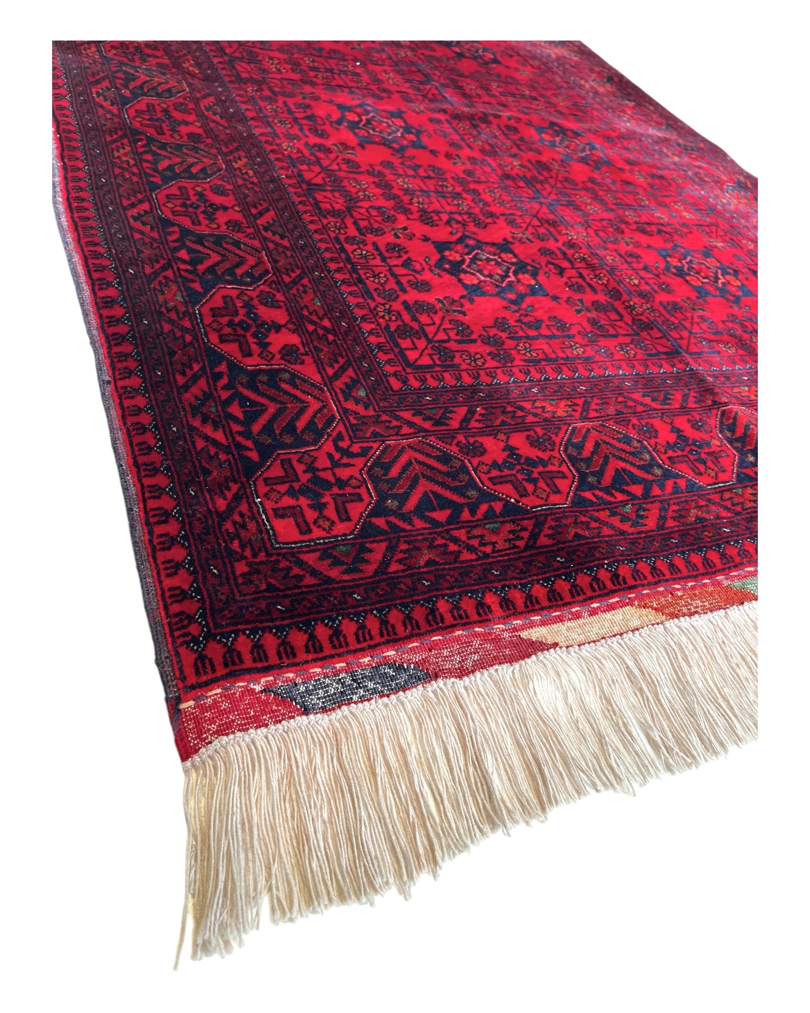 145cm x 103cm Red Andkhoy Rug