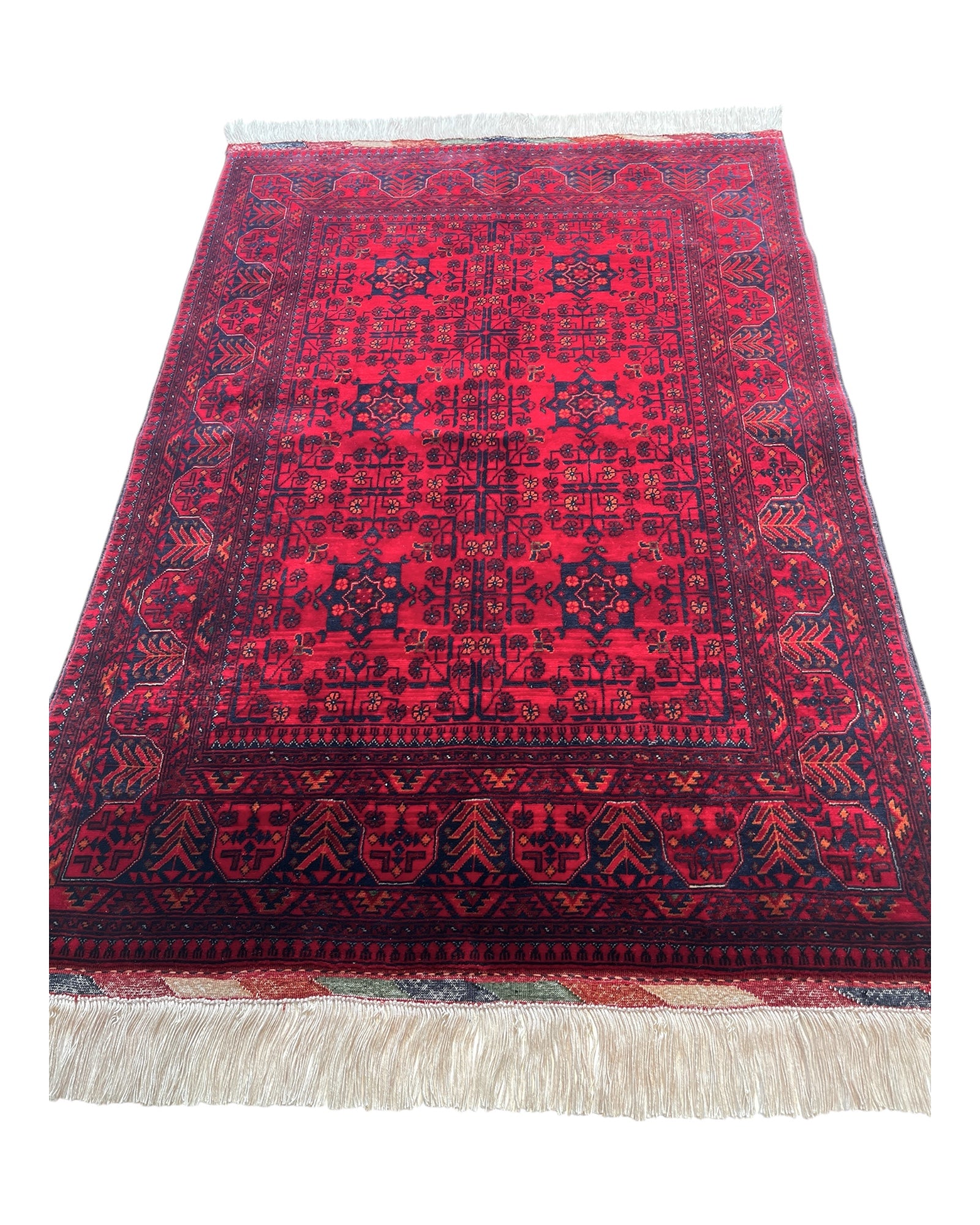 145cm x 103cm Red Andkhoy Rug