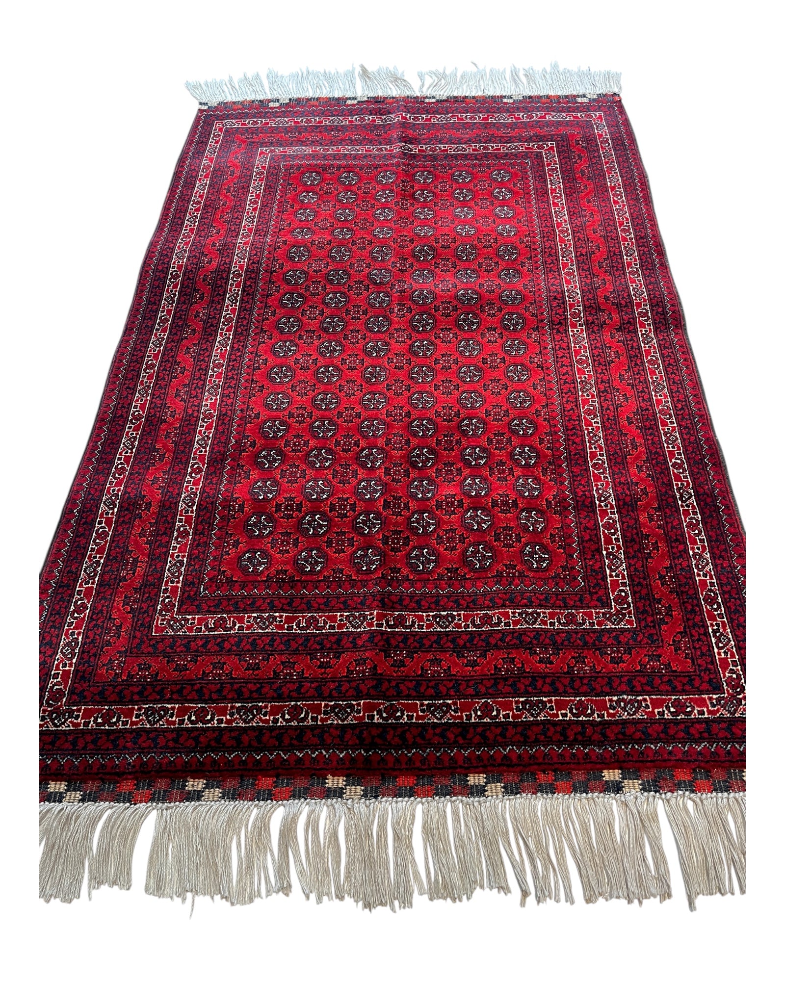 150cm x 100cm Red Khuwaja Roshnai Rug