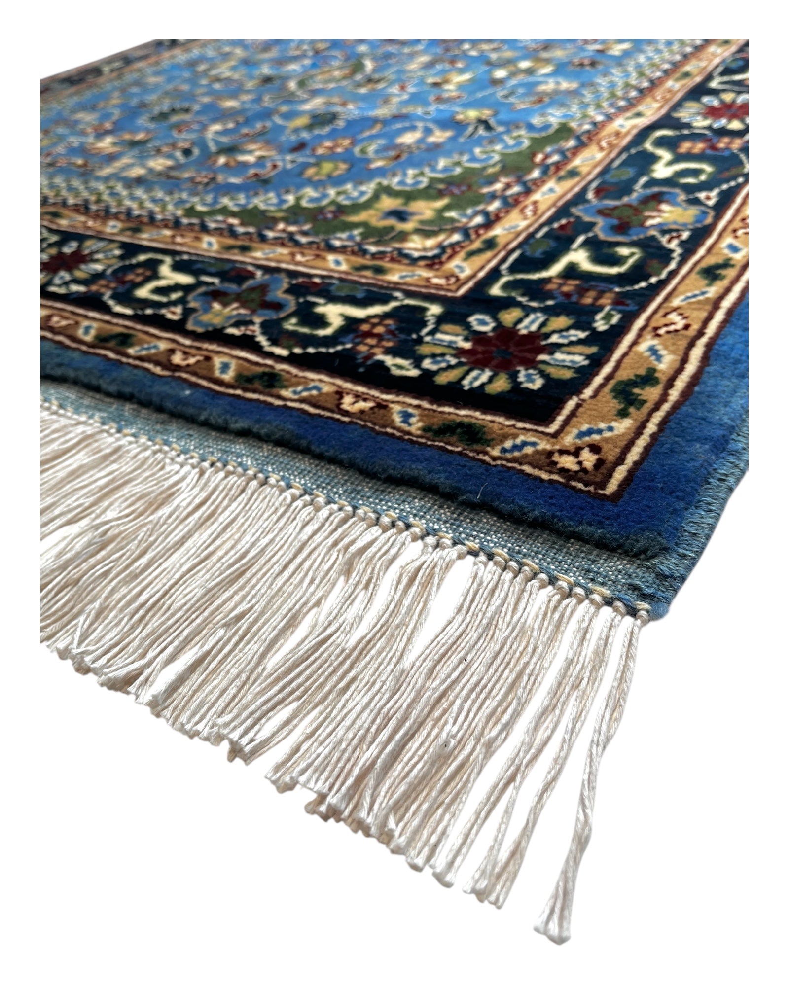 155cm x 100cm Royal Blue Afghan Rug