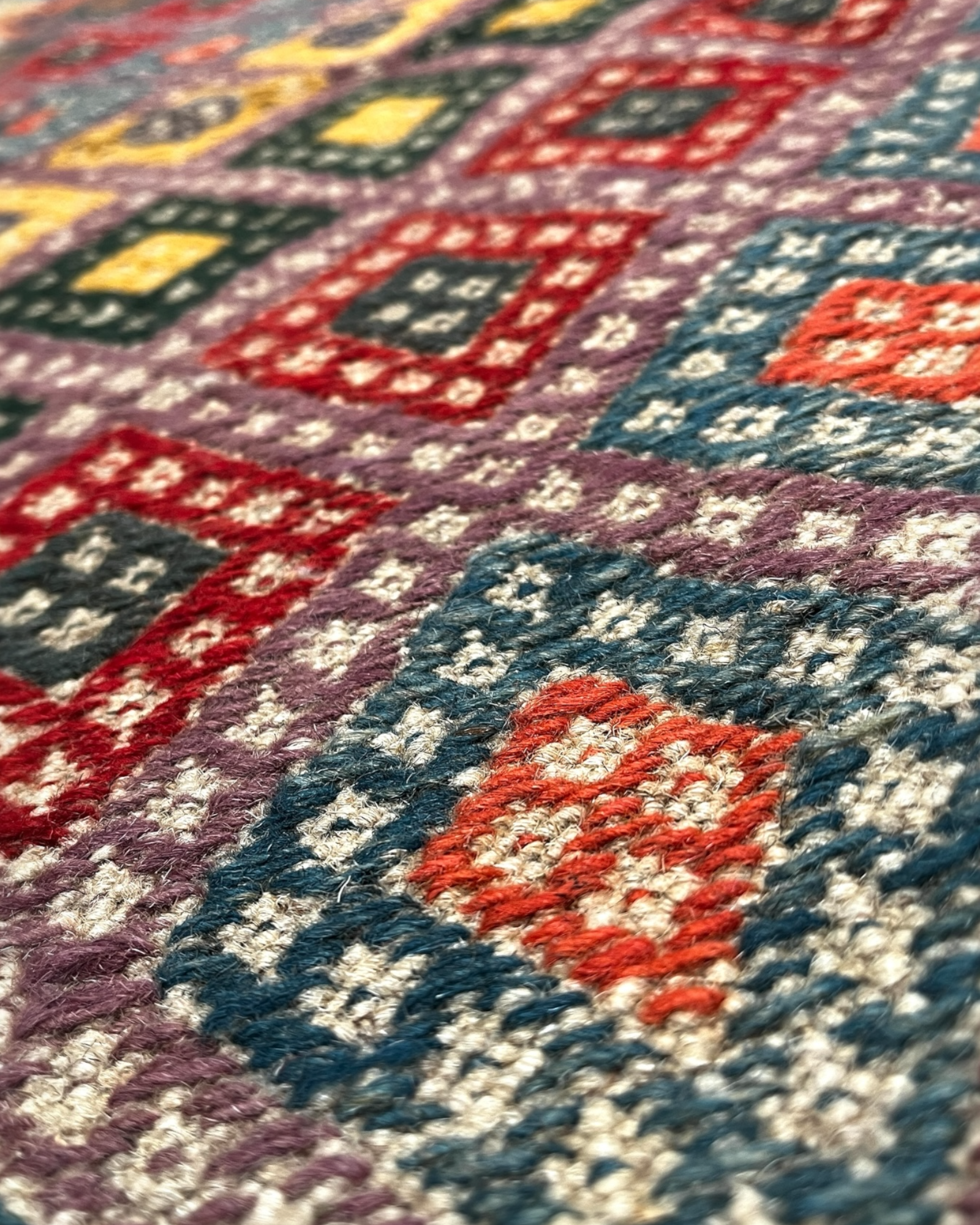 195cm x 122cm Colourful Turkoman Kilim