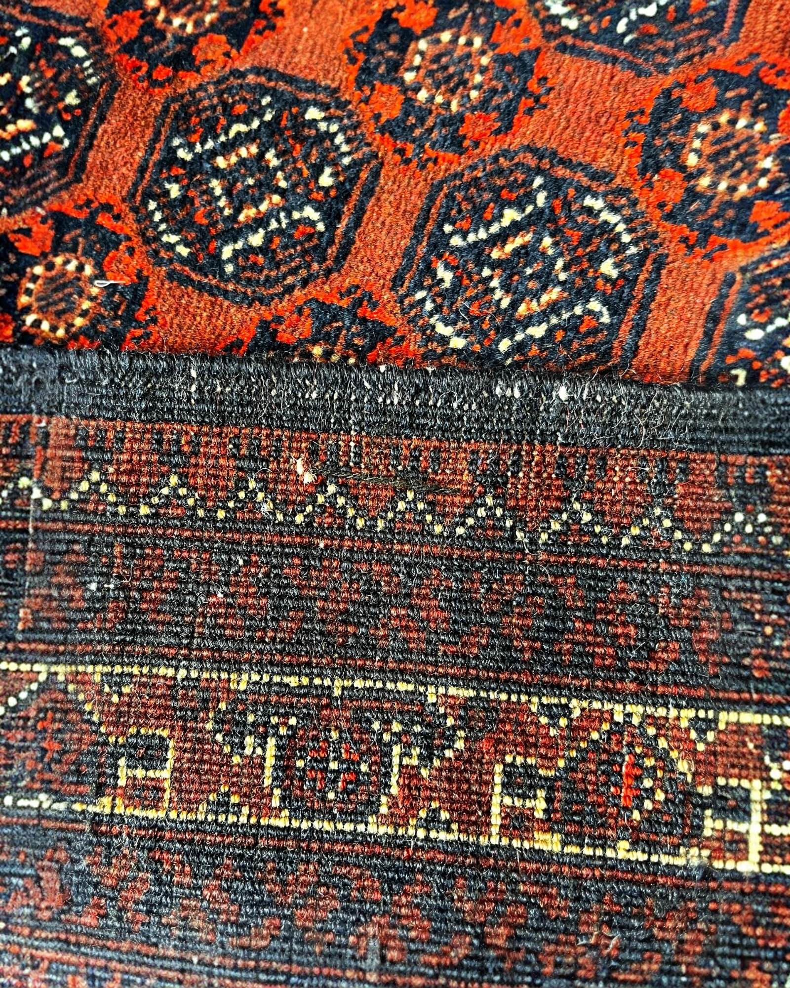 196cm x 148cm Russet & Black Fine Roshnai Rug