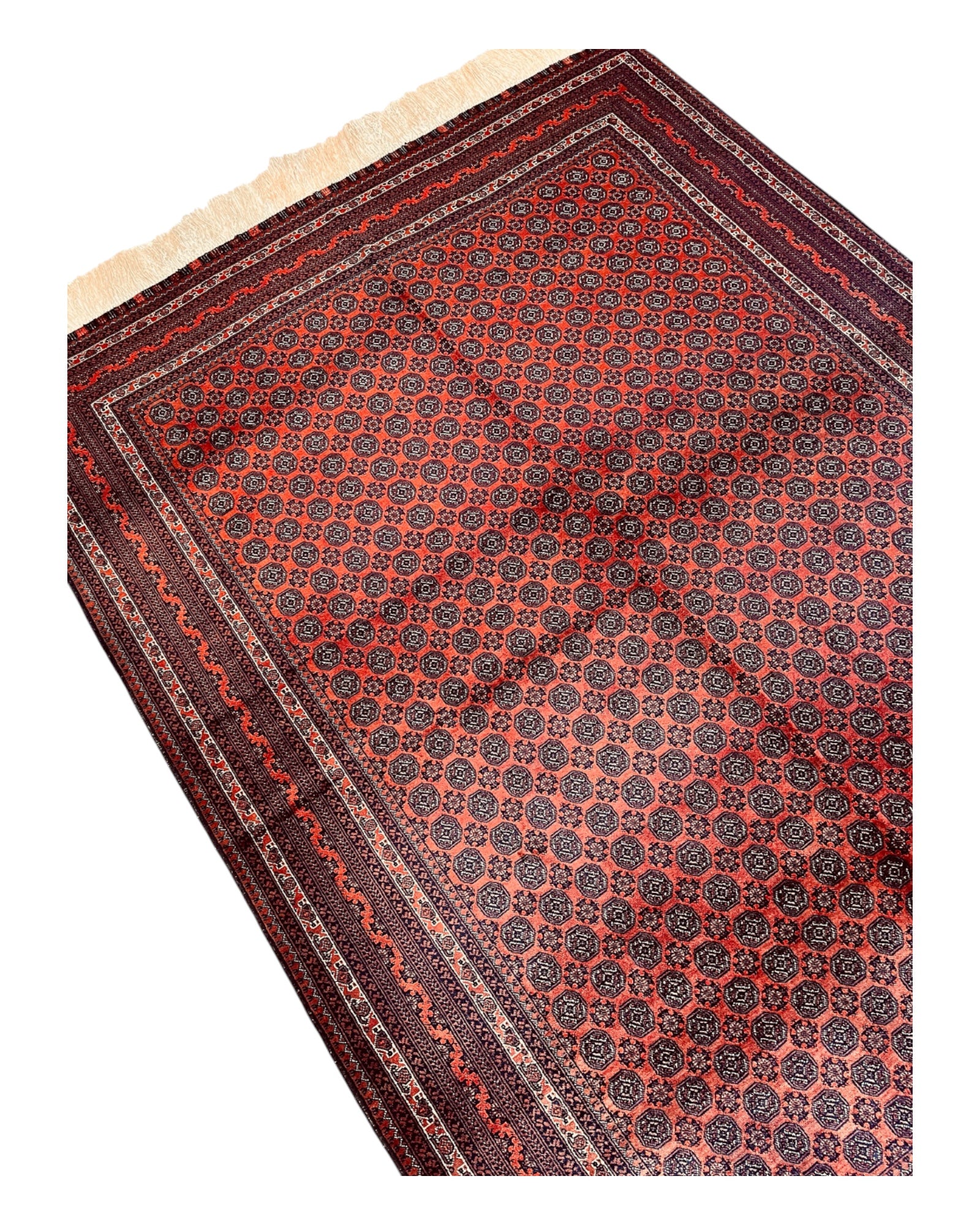 196cm x 148cm Russet & Black Fine Roshnai Rug