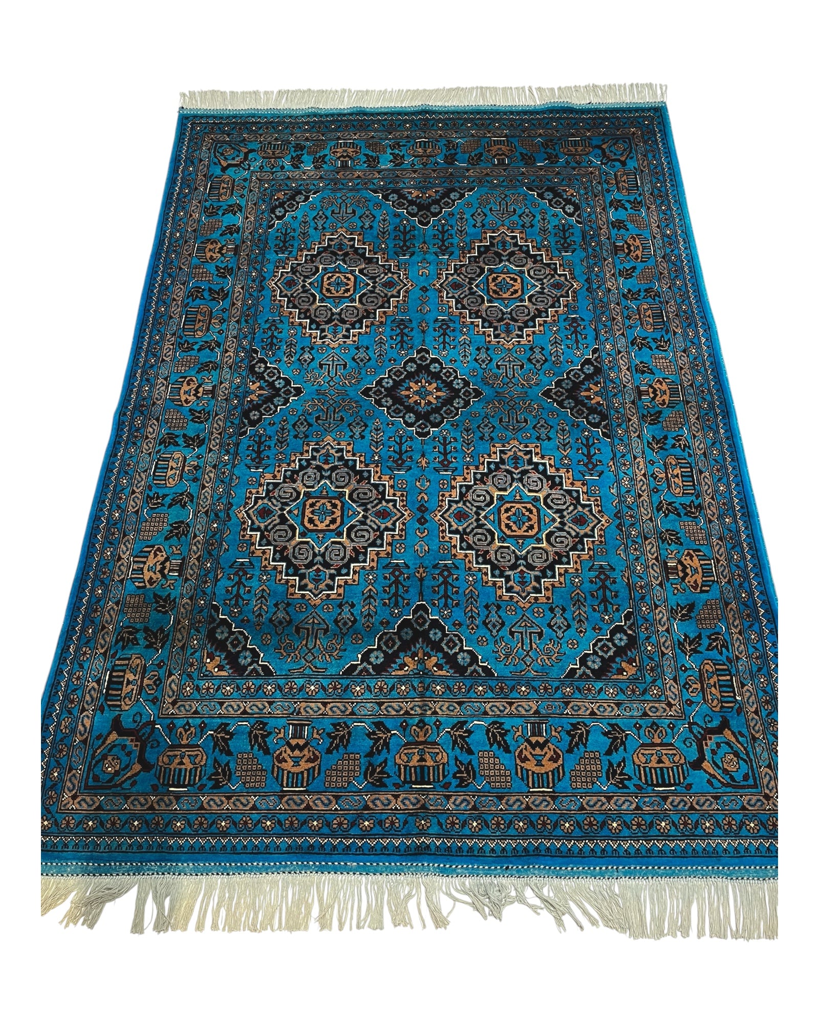 204cm x 152cm Turquoise Underground Rug