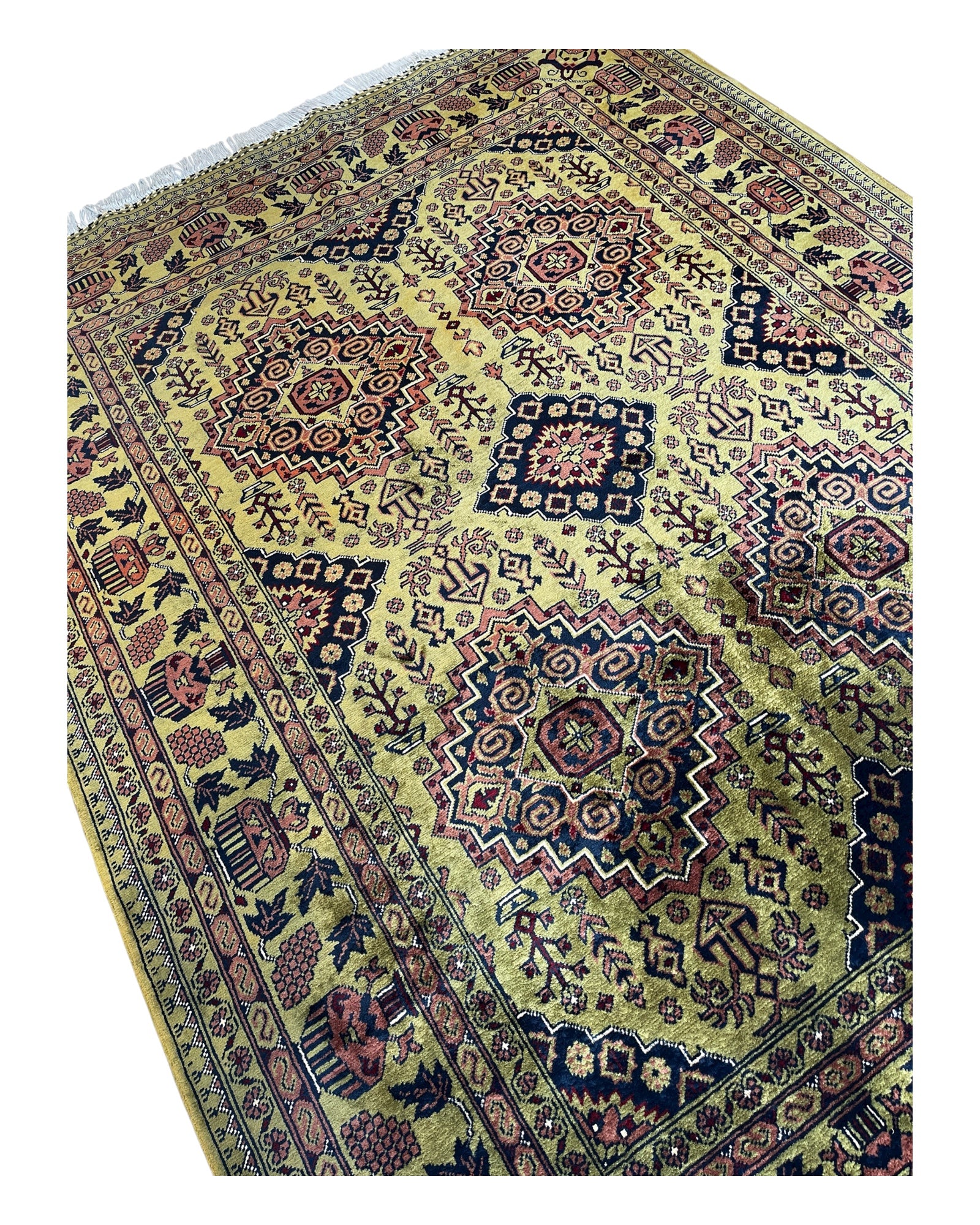 202cm x 152cm Green Underground Rug