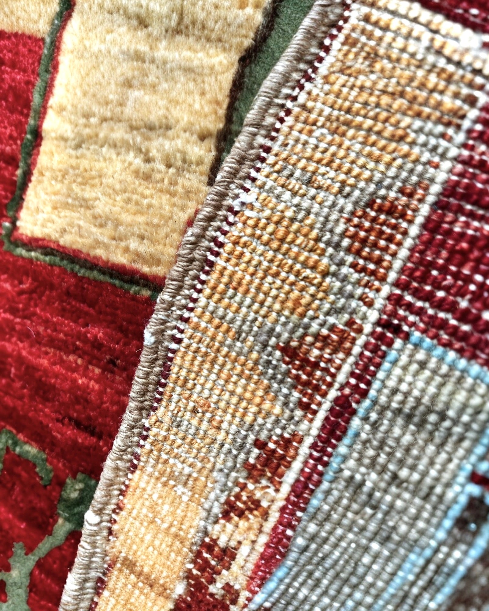 125cm x 83cm Red & Orange War Rug