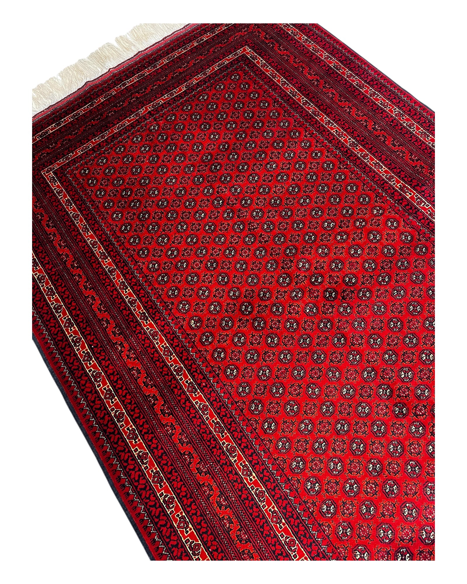 190cm x 130cm Fine Red Roshnai Rug