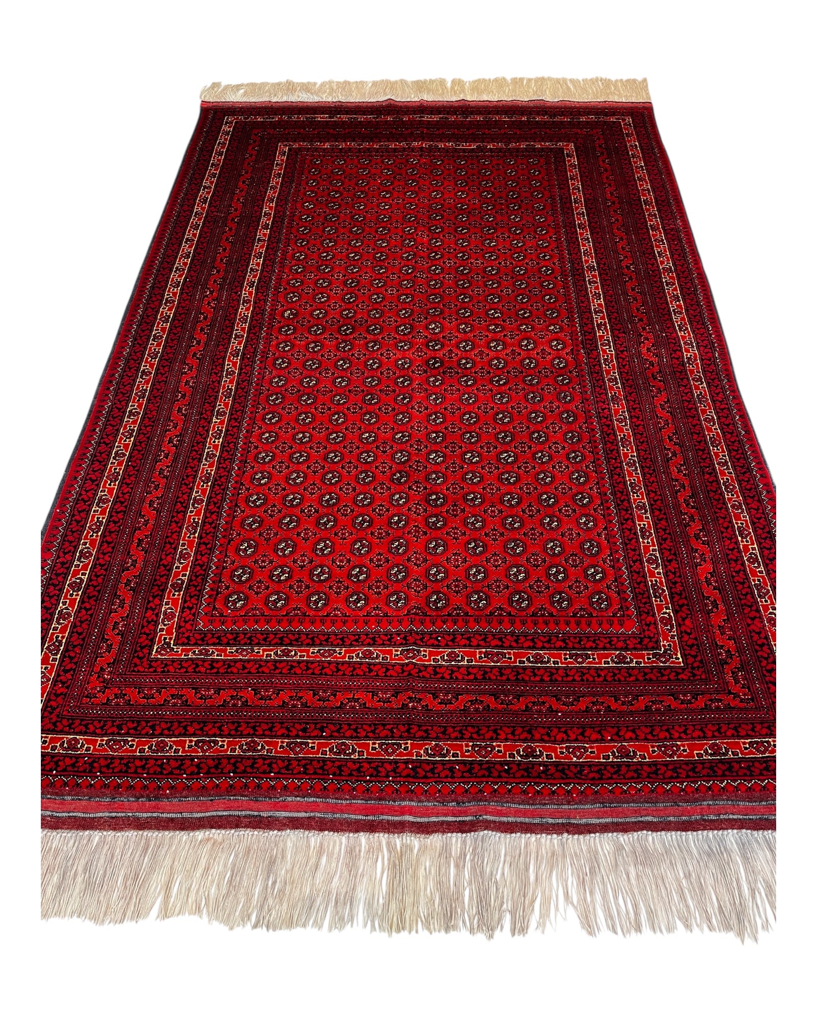 190cm x 130cm Fine Red Roshnai Rug