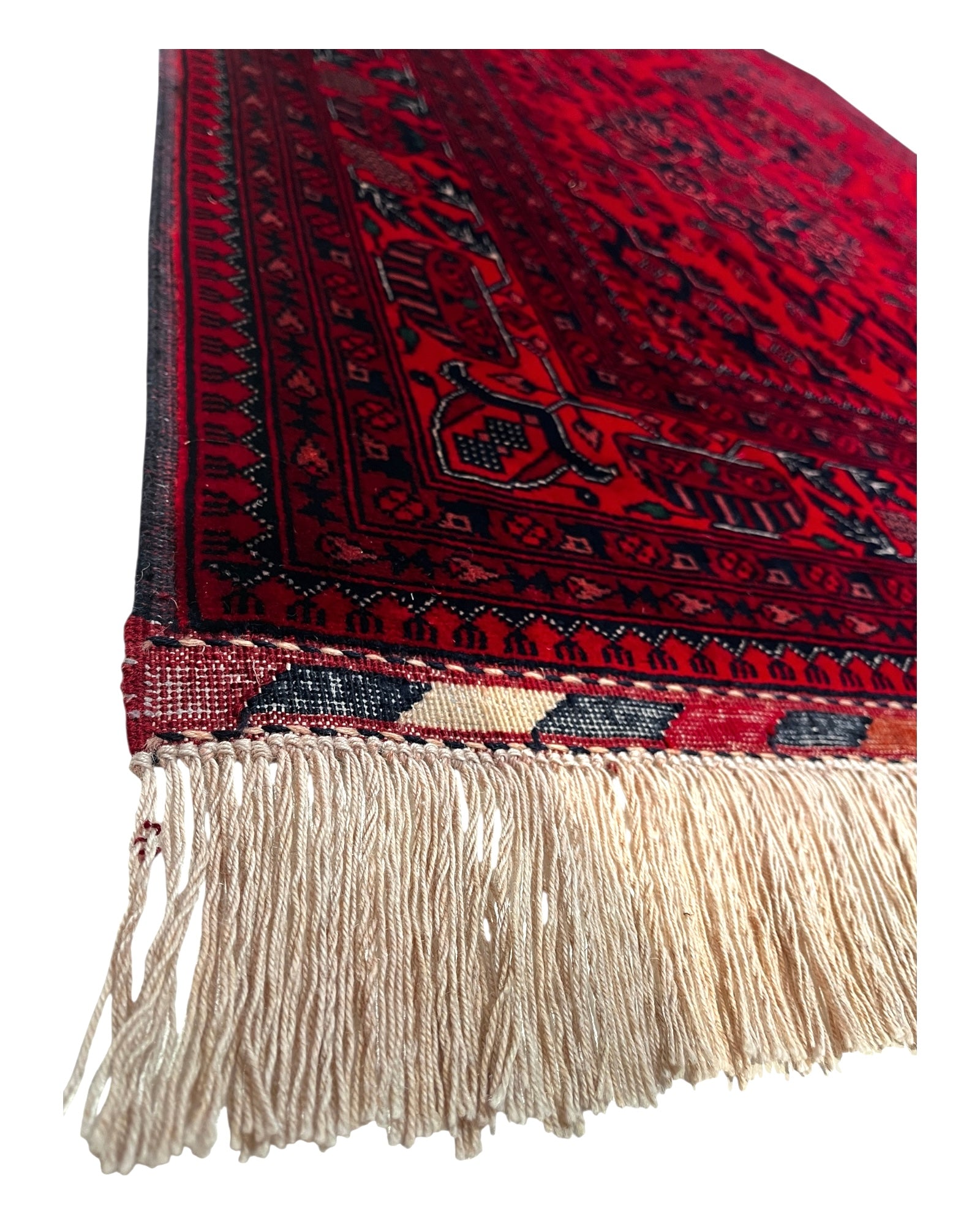 189cm x 152cm Red Underground Andkhoy Rug