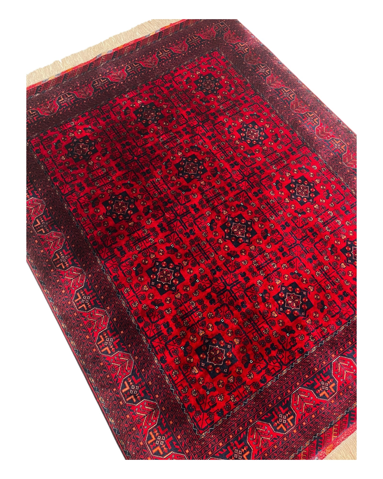 195cm x 155cm Red Andkhoy Rug