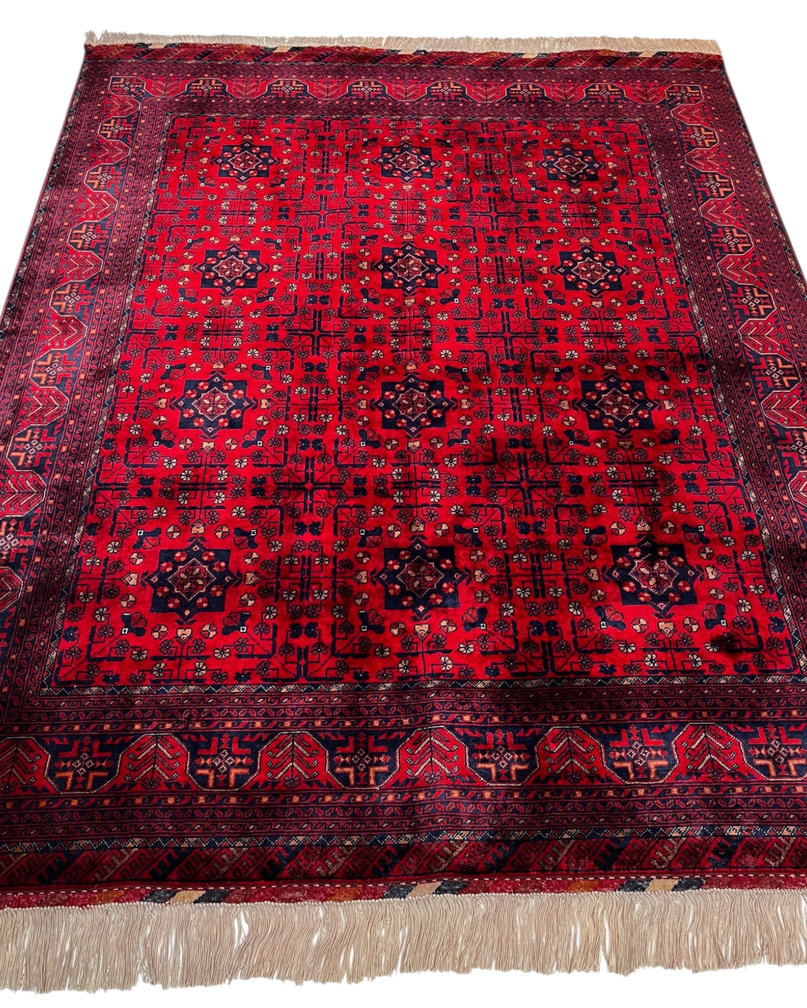 195cm x 155cm Red Andkhoy Rug