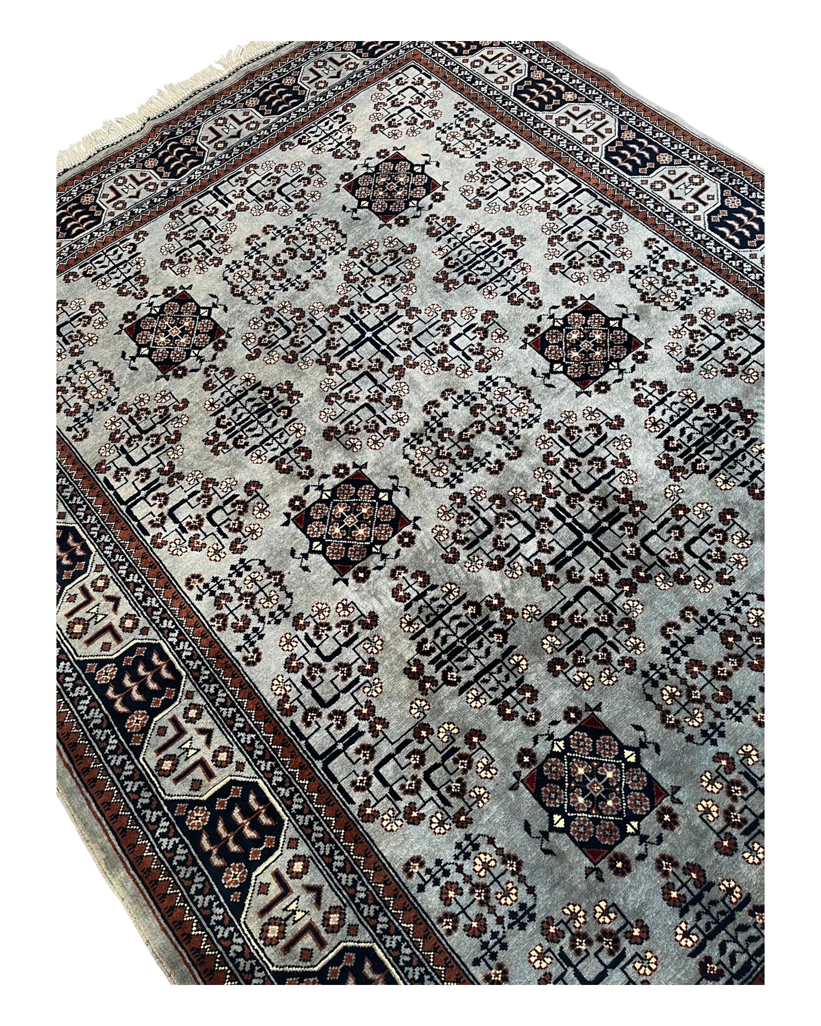 200cm x 155cm Grey Andkhoy Rug