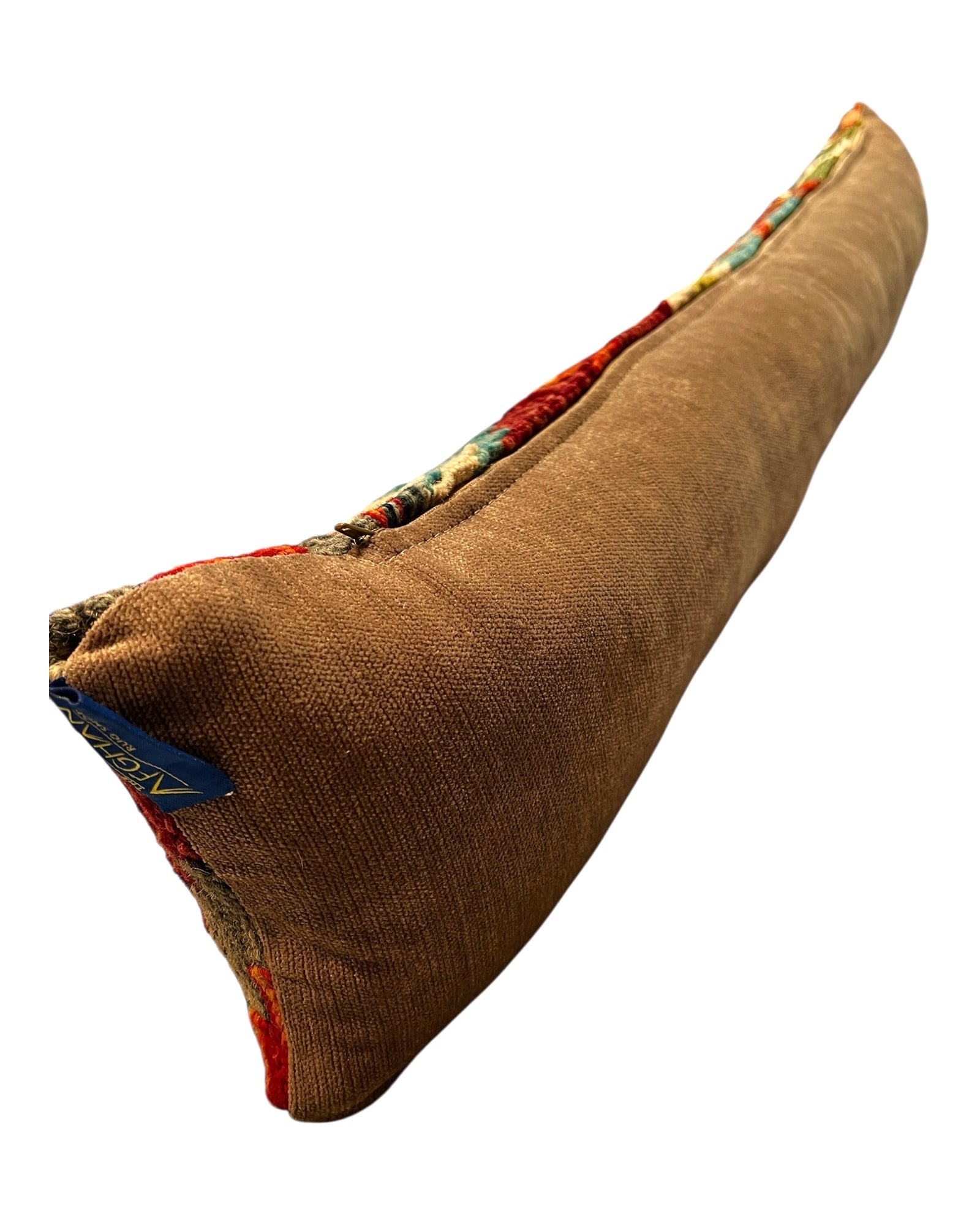 White, Turquoise & Orange Draught Excluder