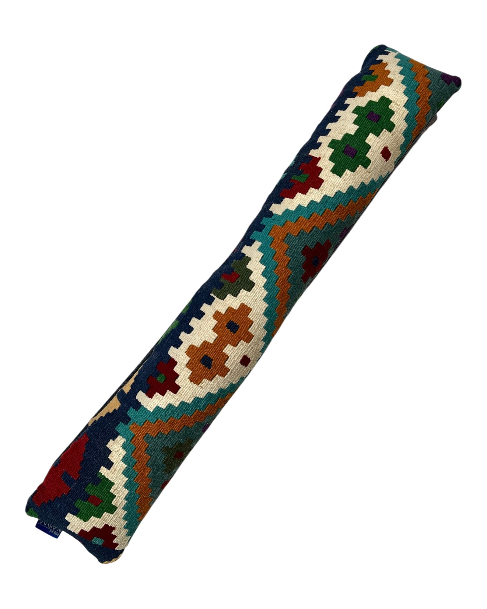 Turquoise & Cream Draught Excluder