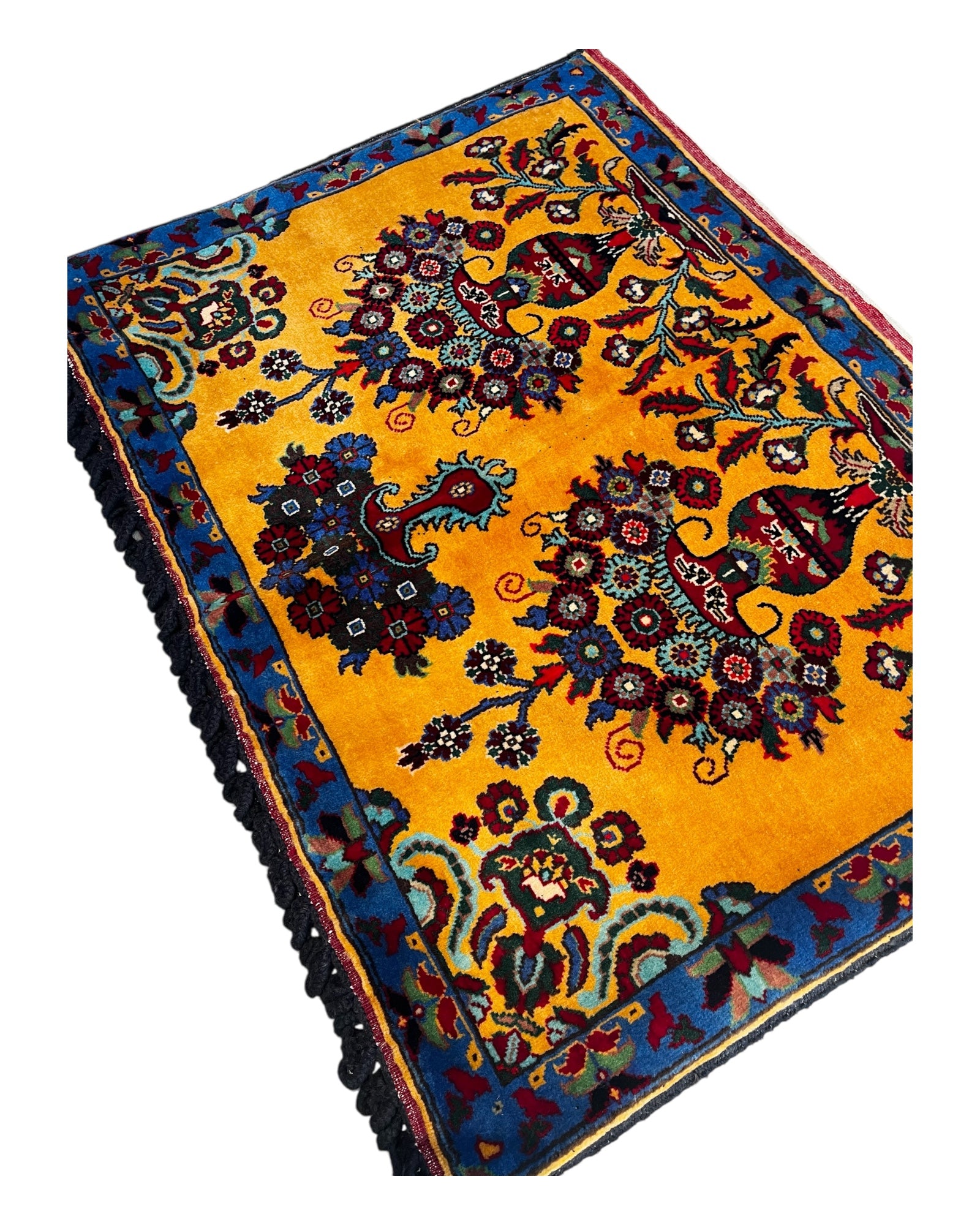 Gold & Blue Cushion Cover