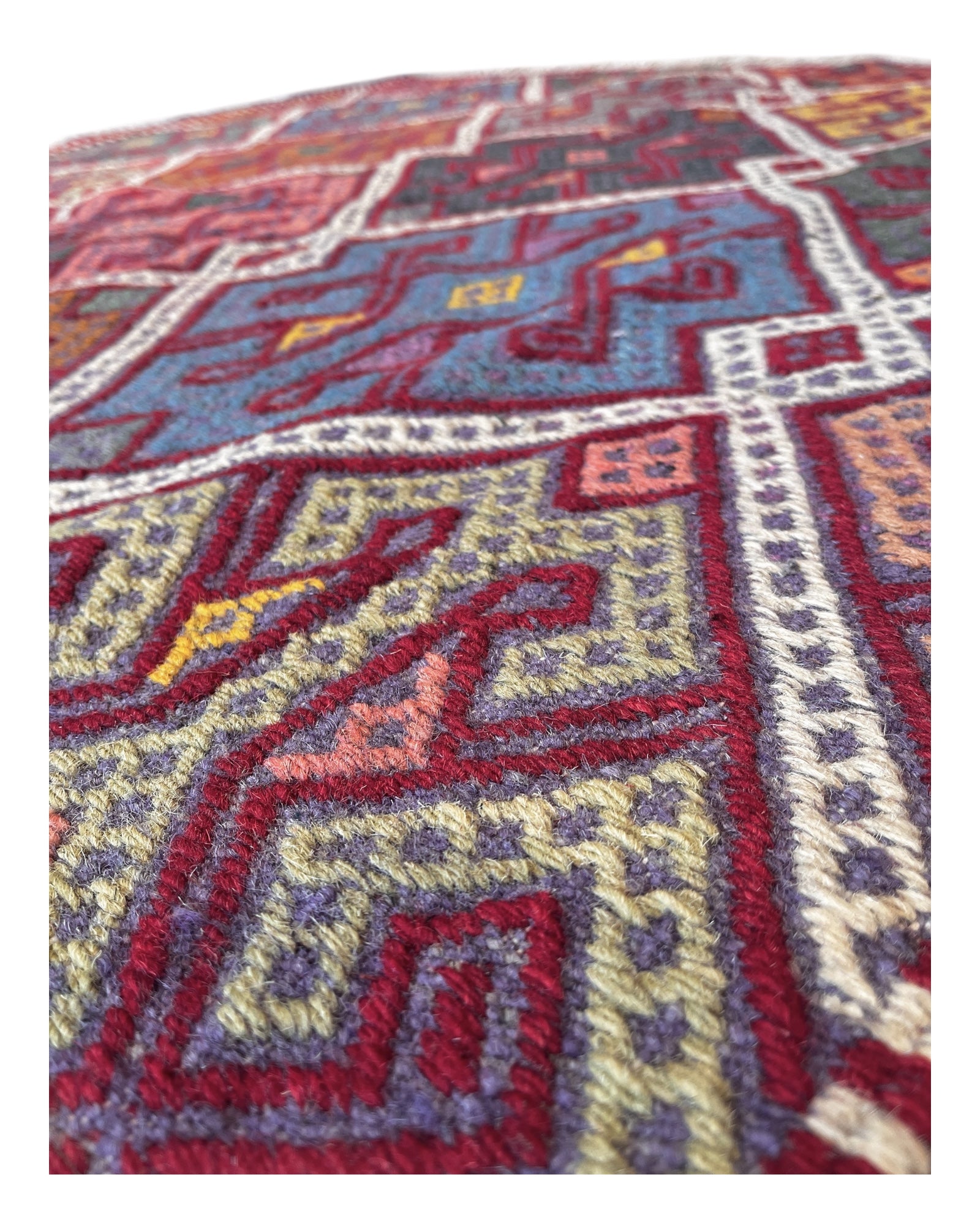 196cm x 157cm Pink Turkoman Kilim