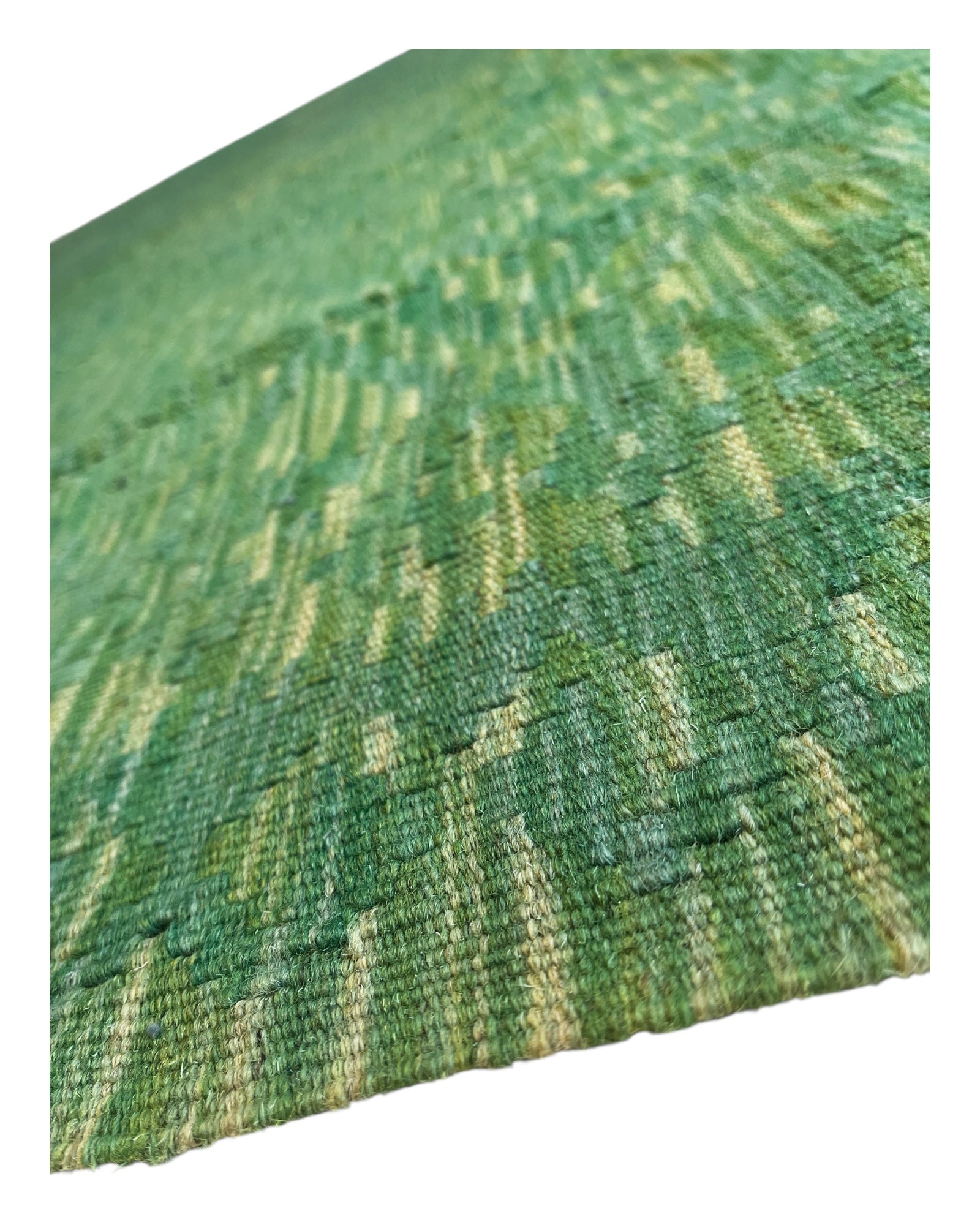 250cm x 170cm Shades of Green Maymana Kilim