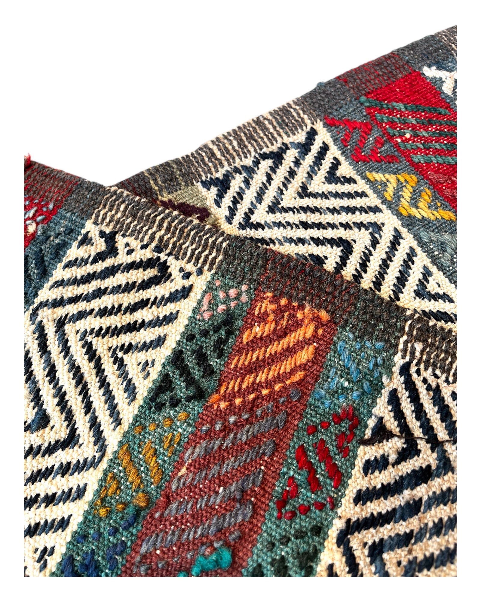 194cm x 90cm Multi Turkoman Kilim Runner