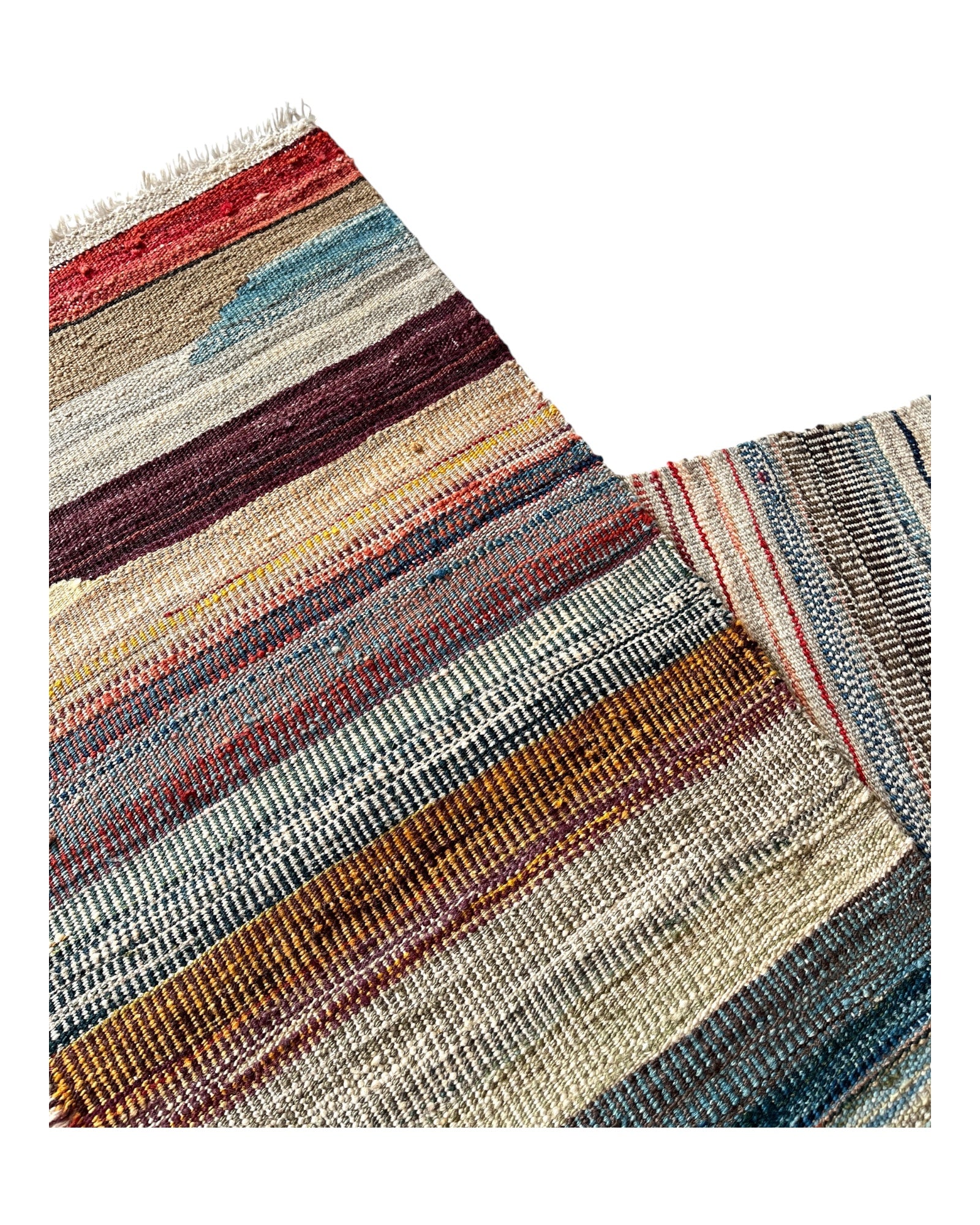 150cm x 103cm Multi Coloured Plain Kilim