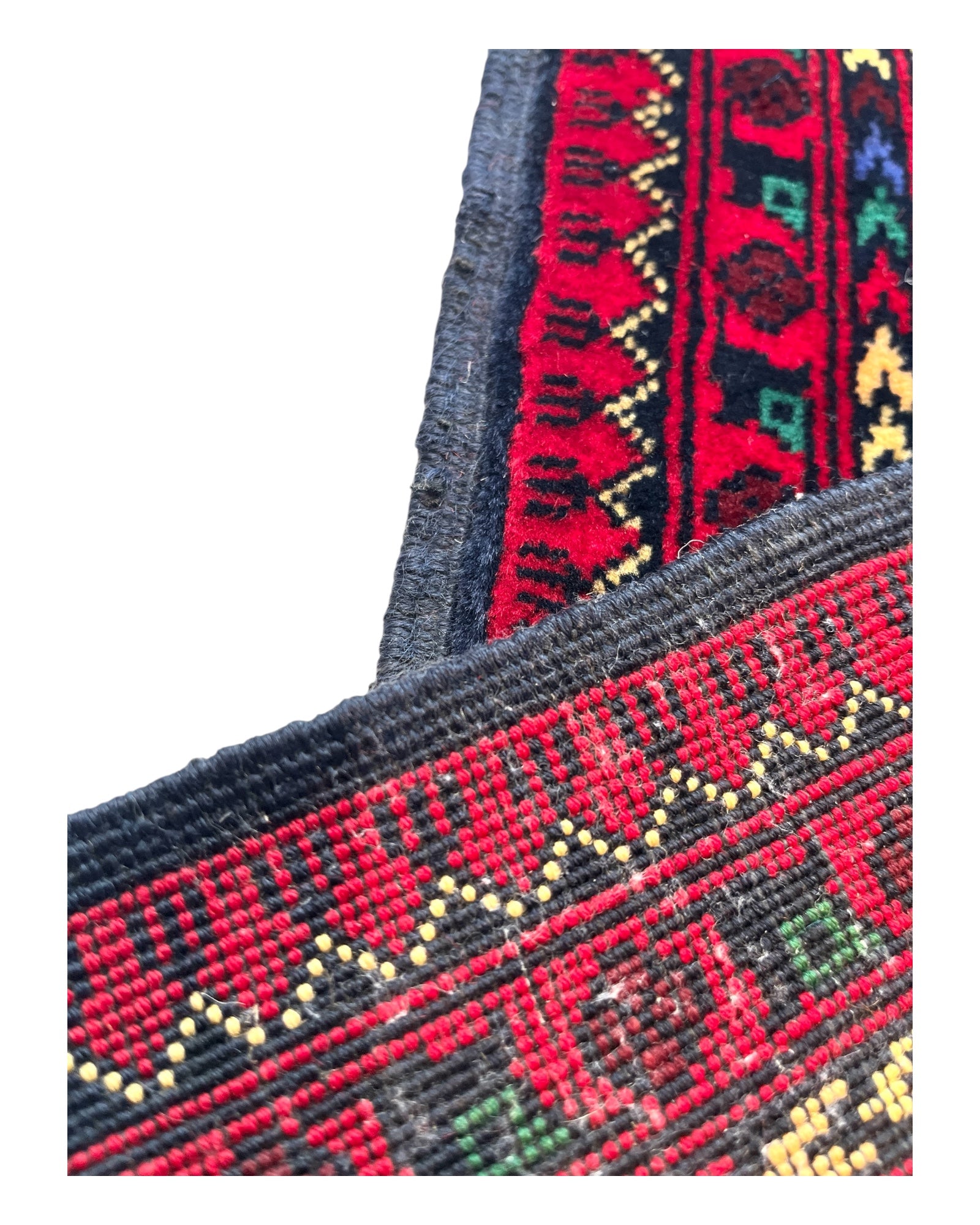 85cm x 60cm Red & Green Afghan Doormat