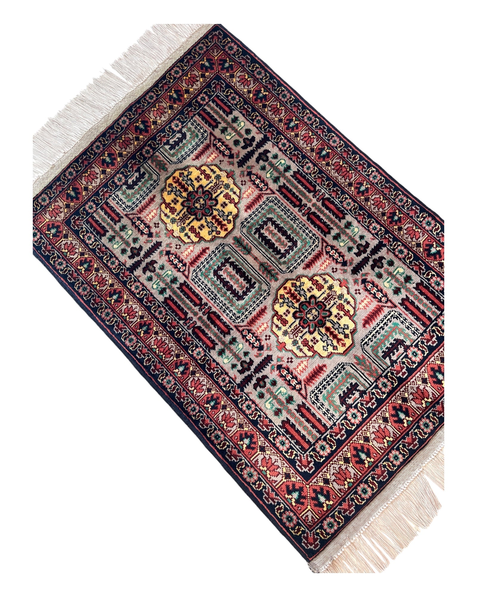 86cm x 60cm Red & Grey Afghan Doormat