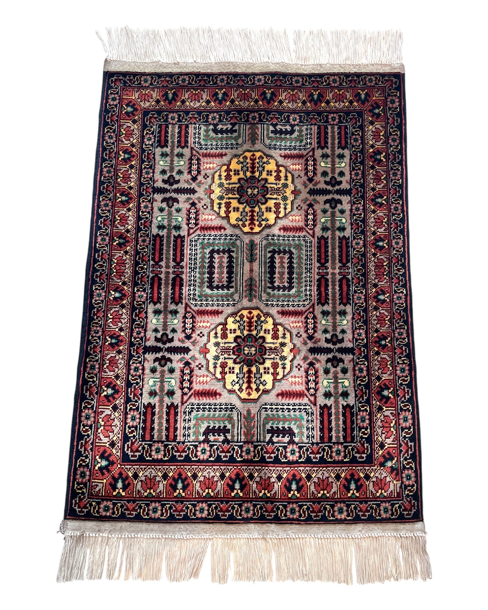 86cm x 60cm Red & Grey Afghan Doormat
